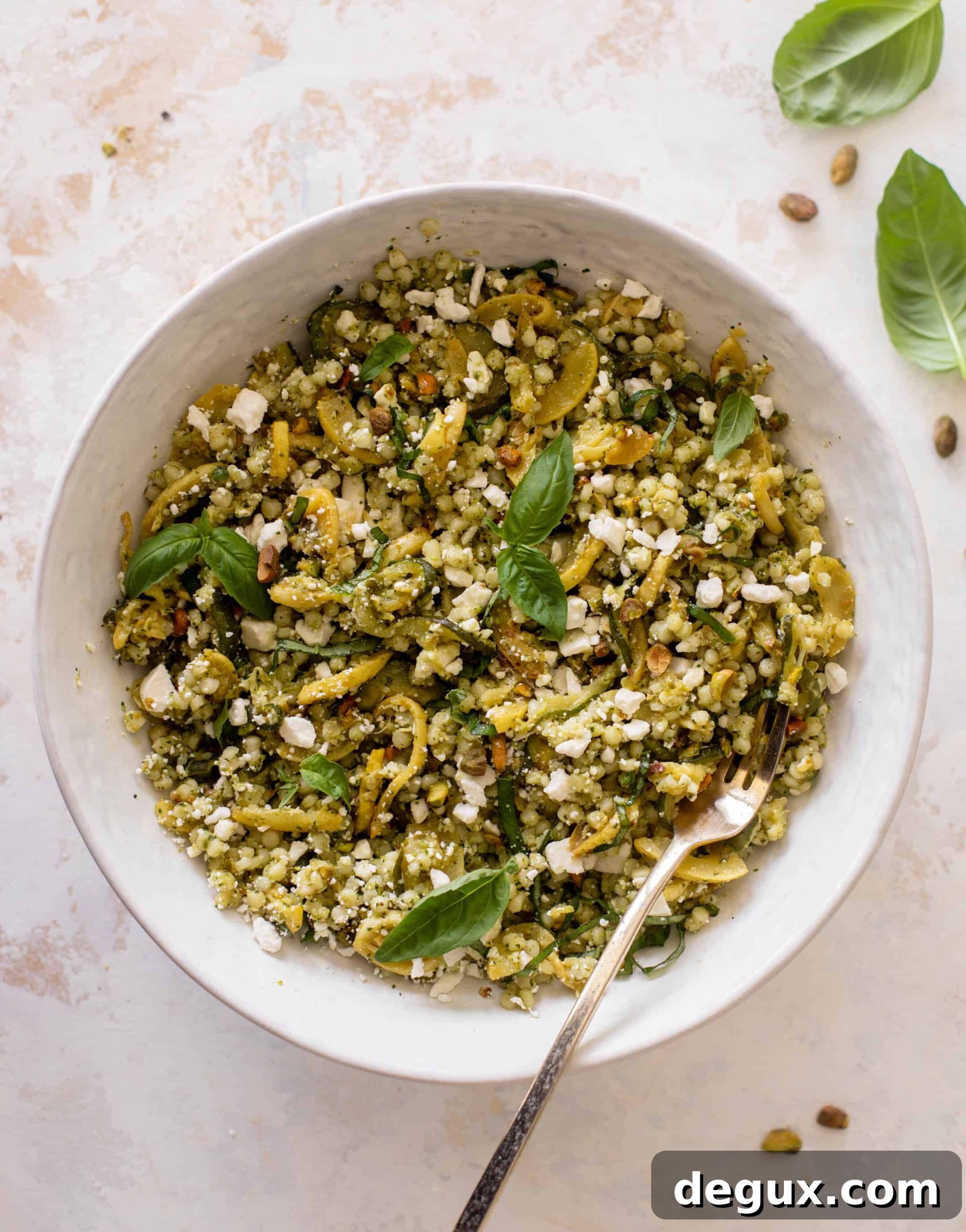 summer squash couscous salad