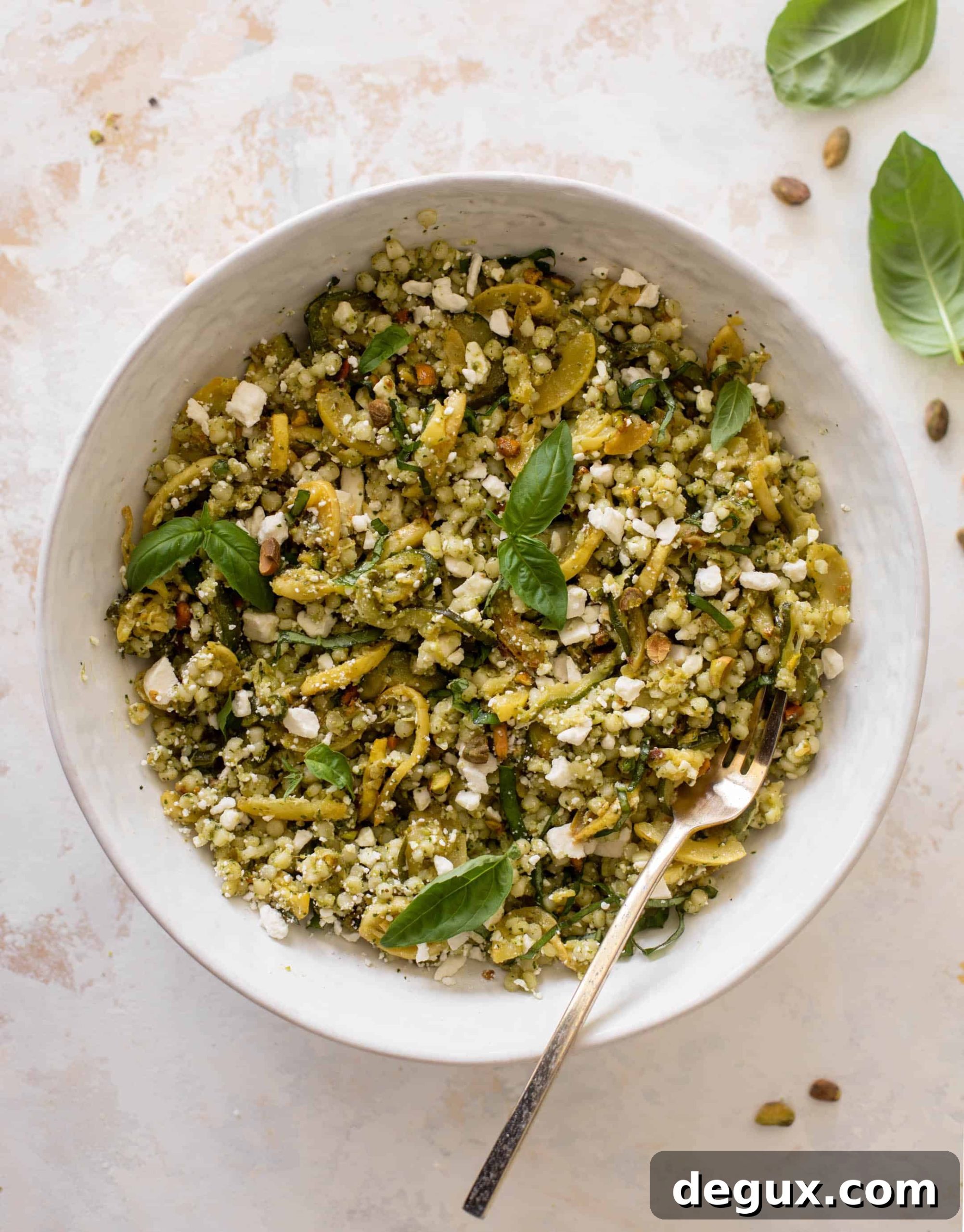 summer squash couscous salad