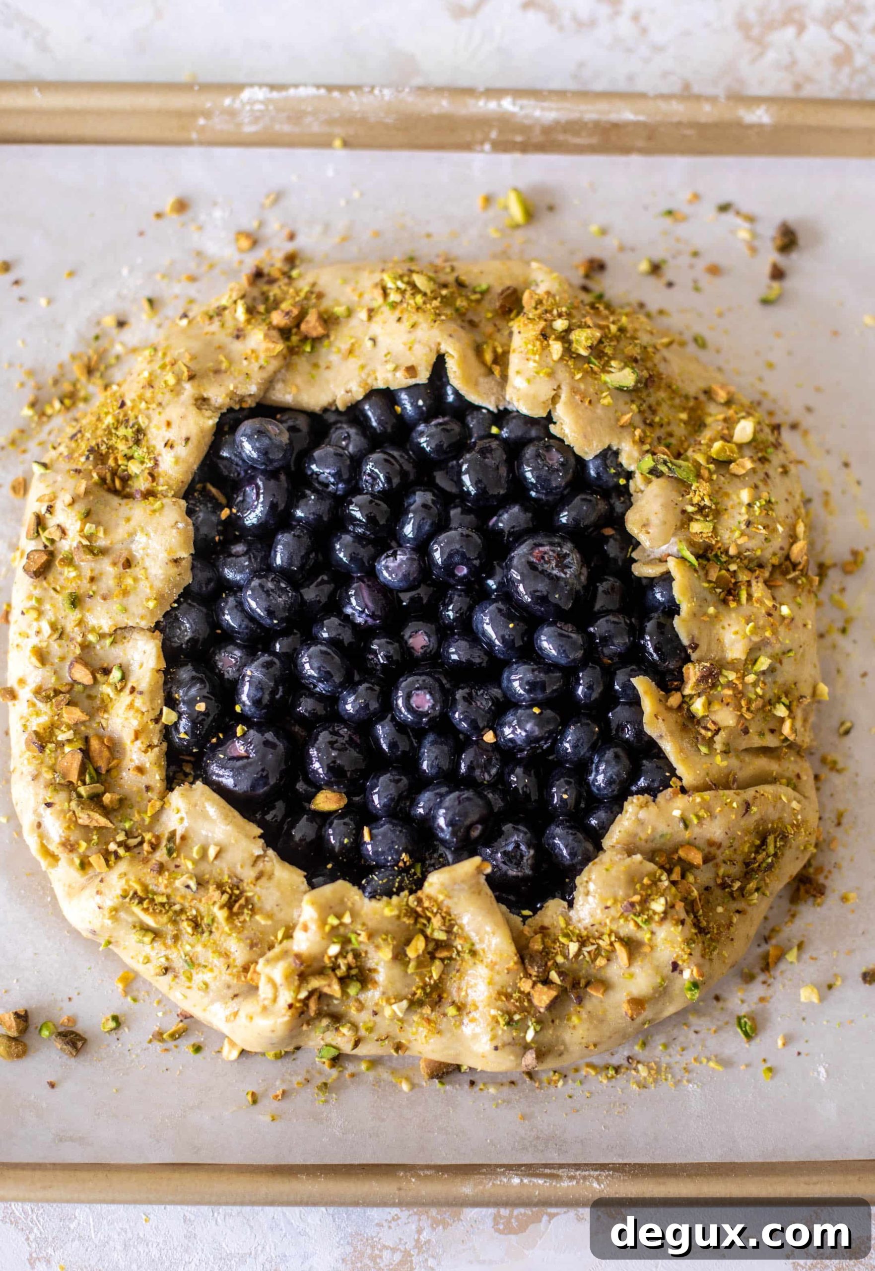 Blueberry Pistachio Galette Recipe for Flaky Rustic Tarts 4 img 94401 3 scaled