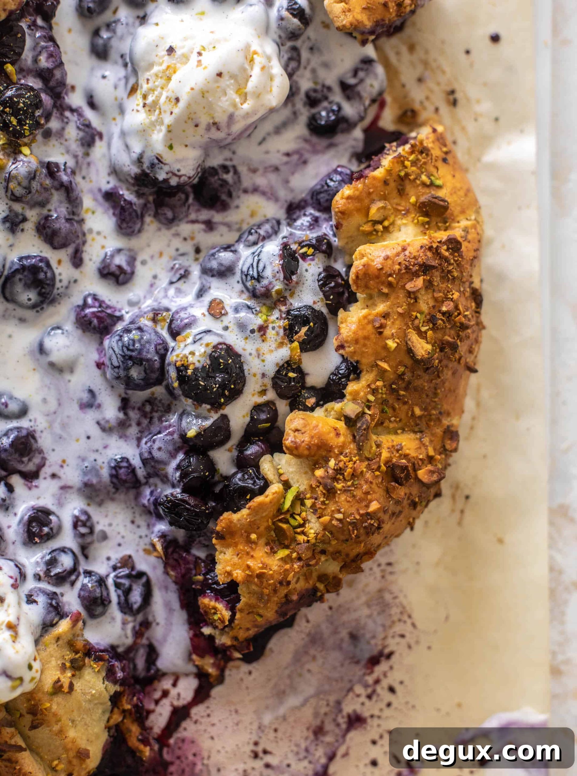 Blueberry Pistachio Galette Recipe for Flaky Rustic Tarts 10 img 94401 9 scaled