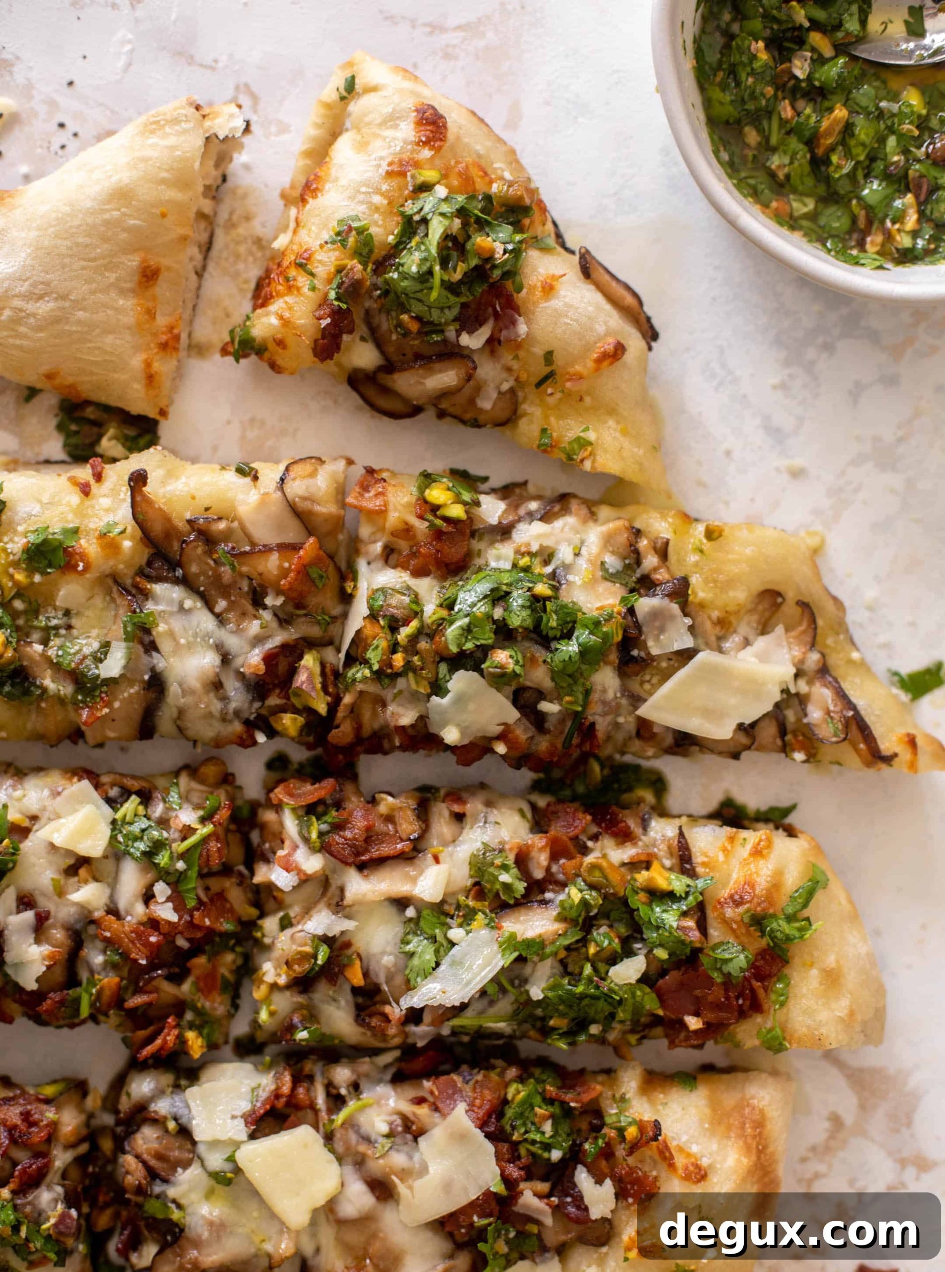 Summer Mushroom Pizza with Pistachio Vinaigrette Grill Recipe 12 summer mushroom pizza with pistachio vinaigrette