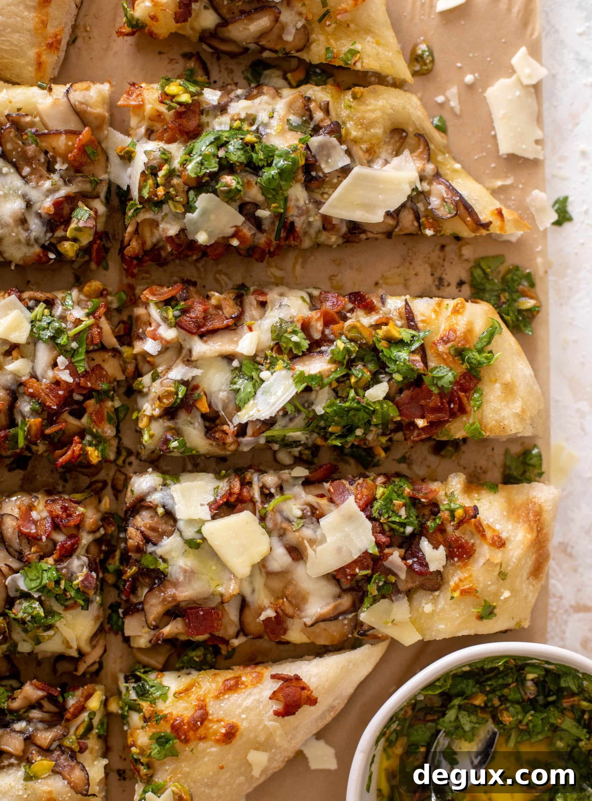 Summer Mushroom Pizza with Pistachio Vinaigrette Grill Recipe 8 summer mushroom pizza with pistachio vinaigrette