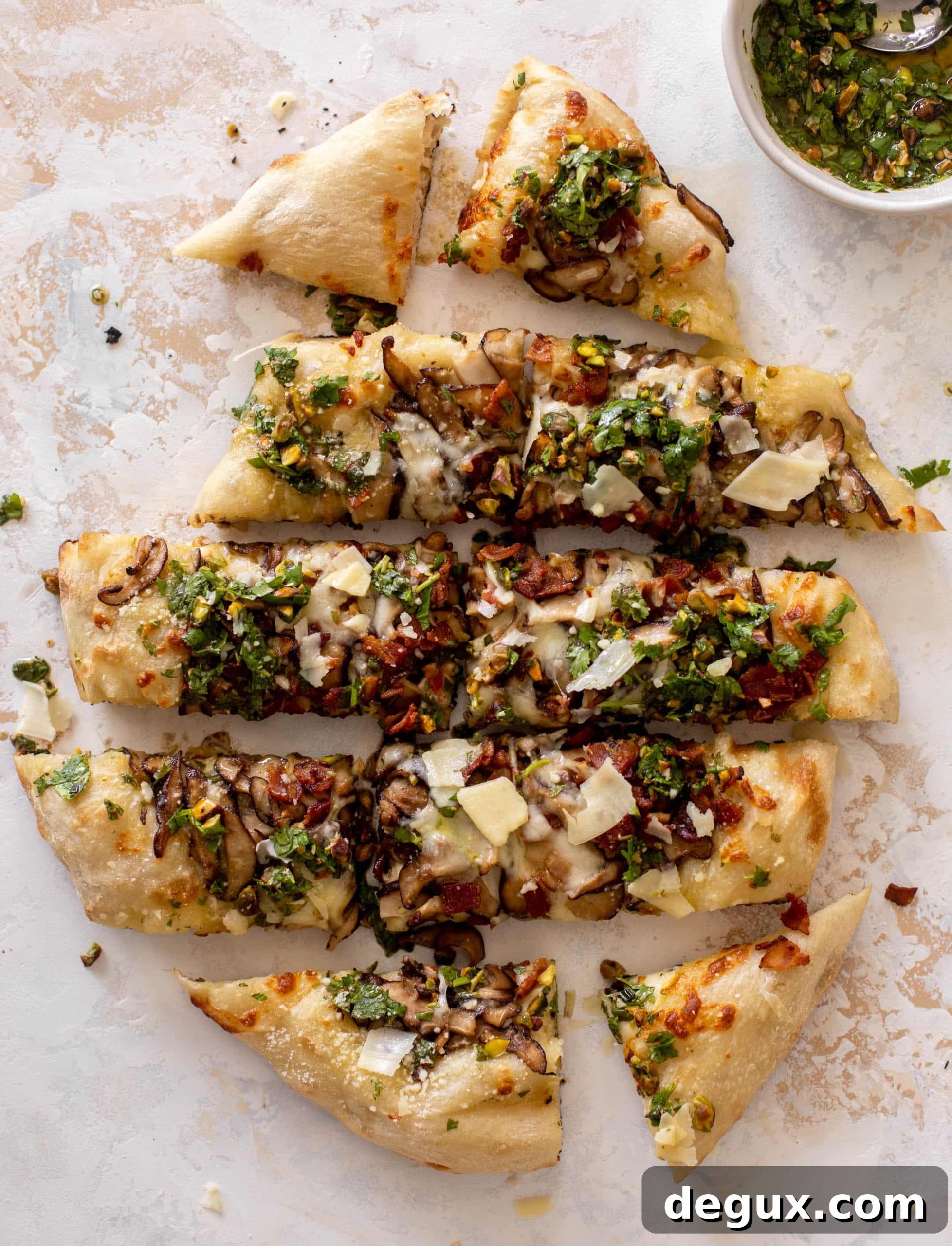 Summer Mushroom Pizza with Pistachio Vinaigrette Grill Recipe 10 summer mushroom pizza with pistachio vinaigrette