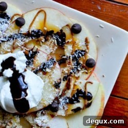 Apple nachos recipe image