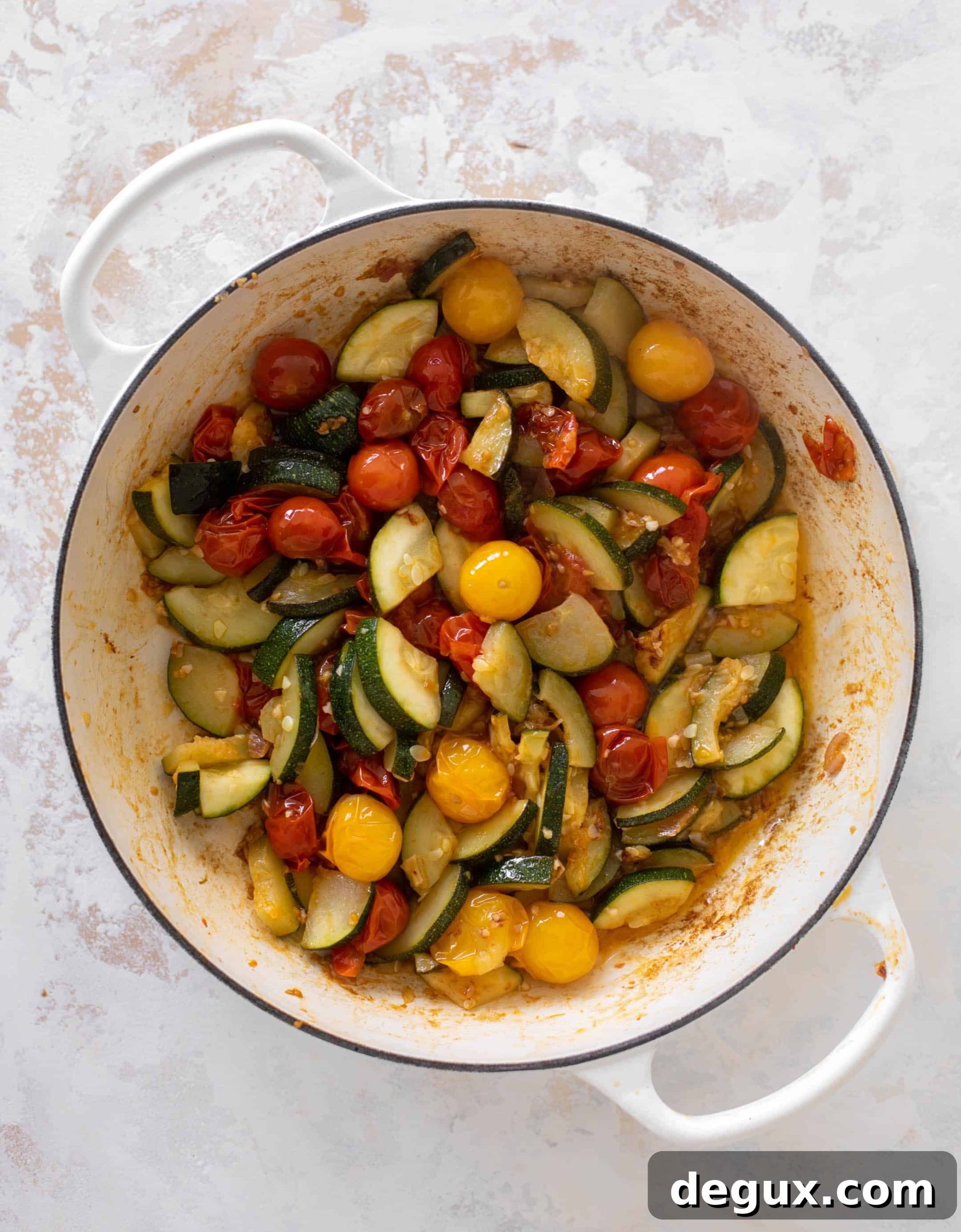 Summer Garden Gnocchi Skillet: Tomato, Basil & Mozzarella 5 summer garden skillet gnocchi