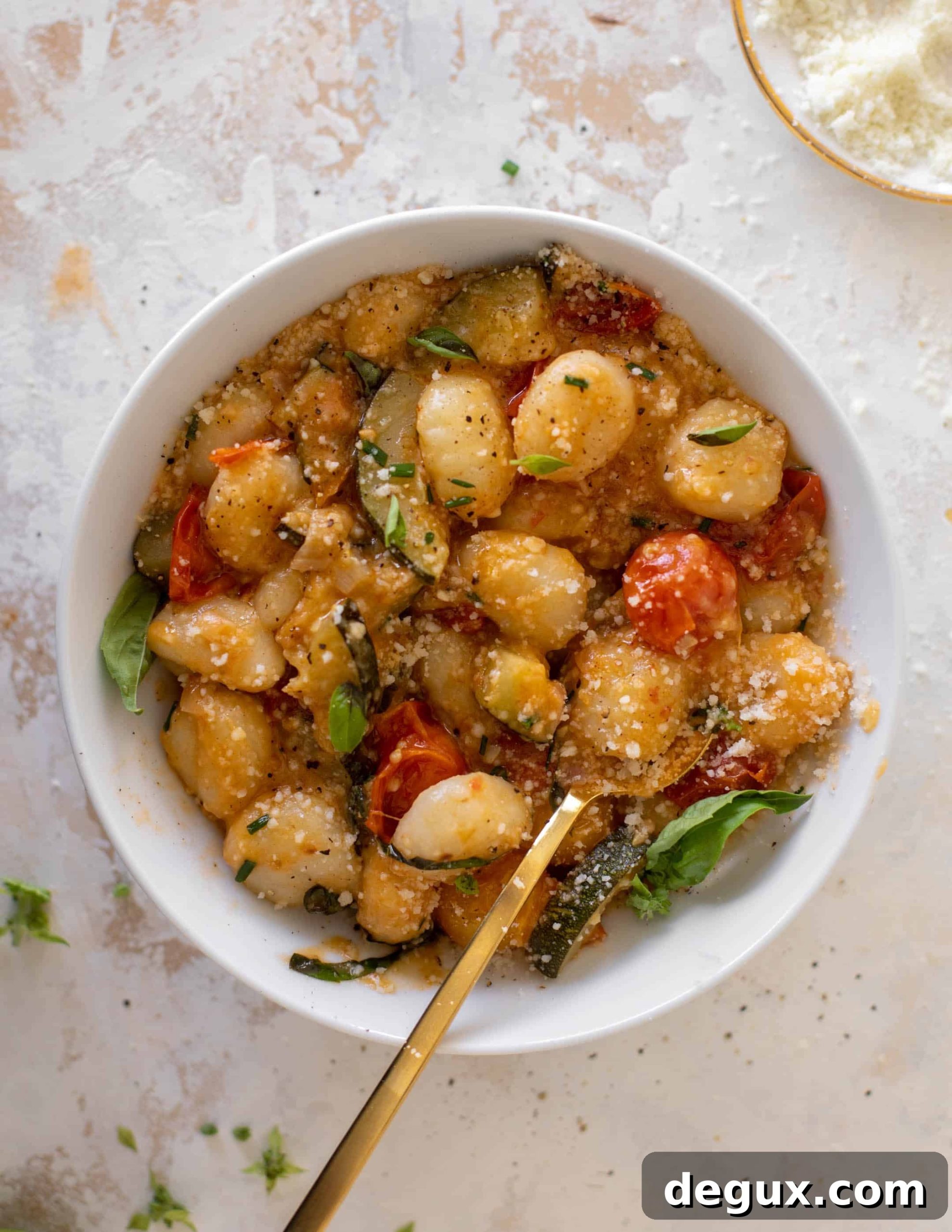 Summer Garden Gnocchi Skillet: Tomato, Basil & Mozzarella 10 summer garden skillet gnocchi