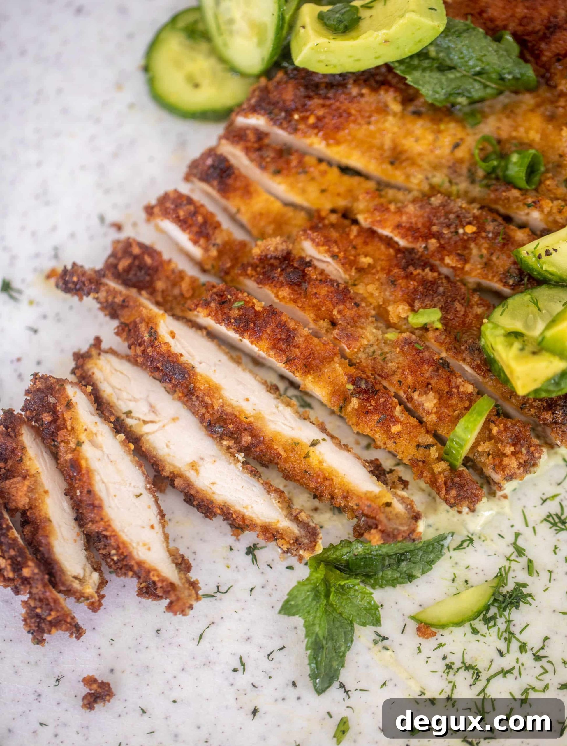 Crispy Chicken with Fresh Avocado Salad Recipe 7 crispy chicken with avocado salad