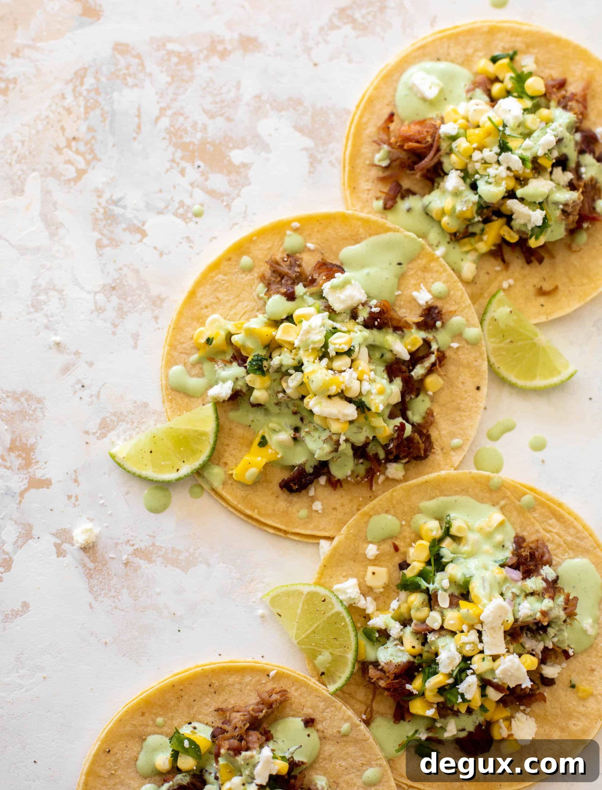 Crispy Carnitas with Fresh Summer Corn Salsa 12 crispy carnitas with summer corn salsa