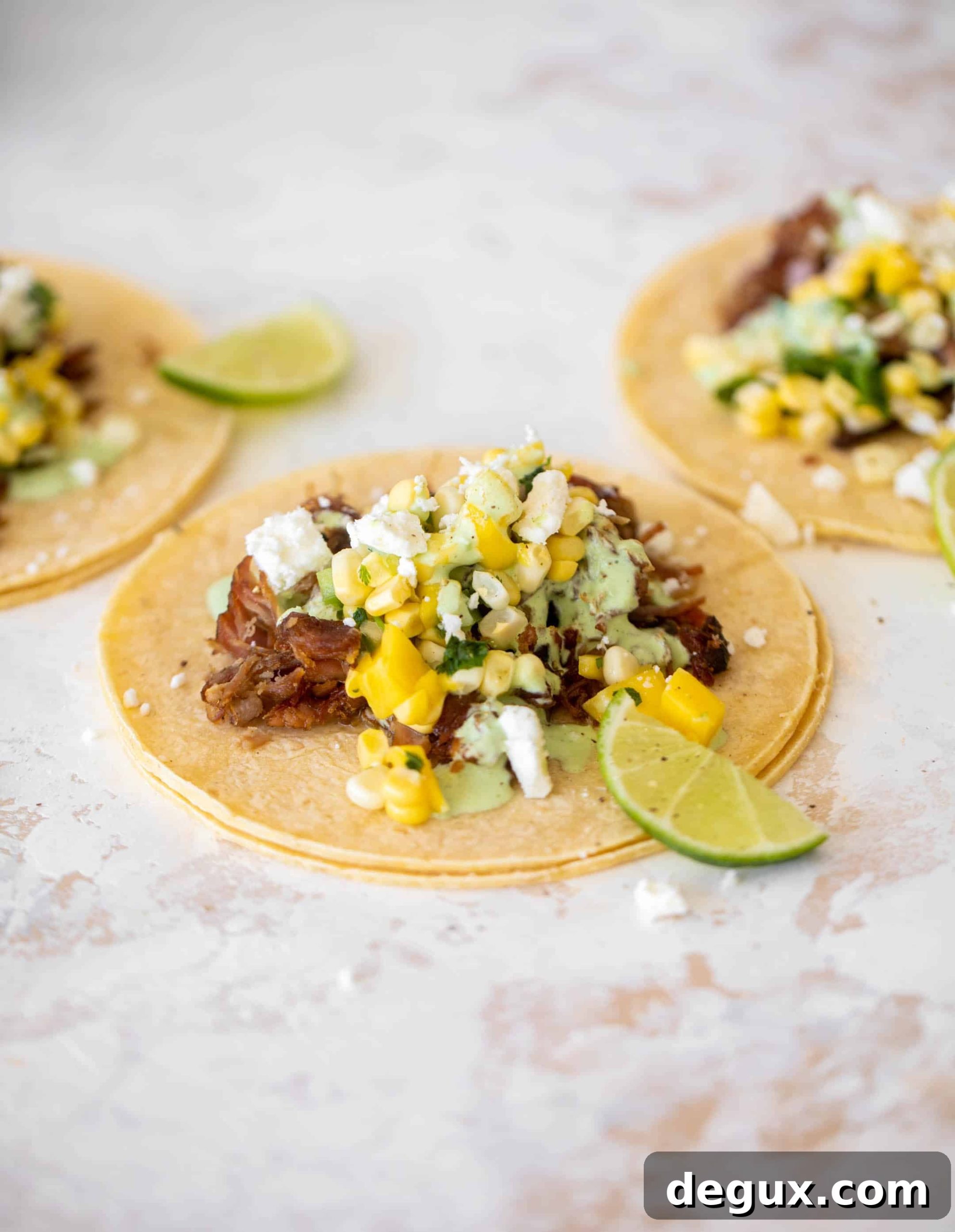 Crispy Carnitas with Fresh Summer Corn Salsa 8 crispy carnitas with summer corn salsa