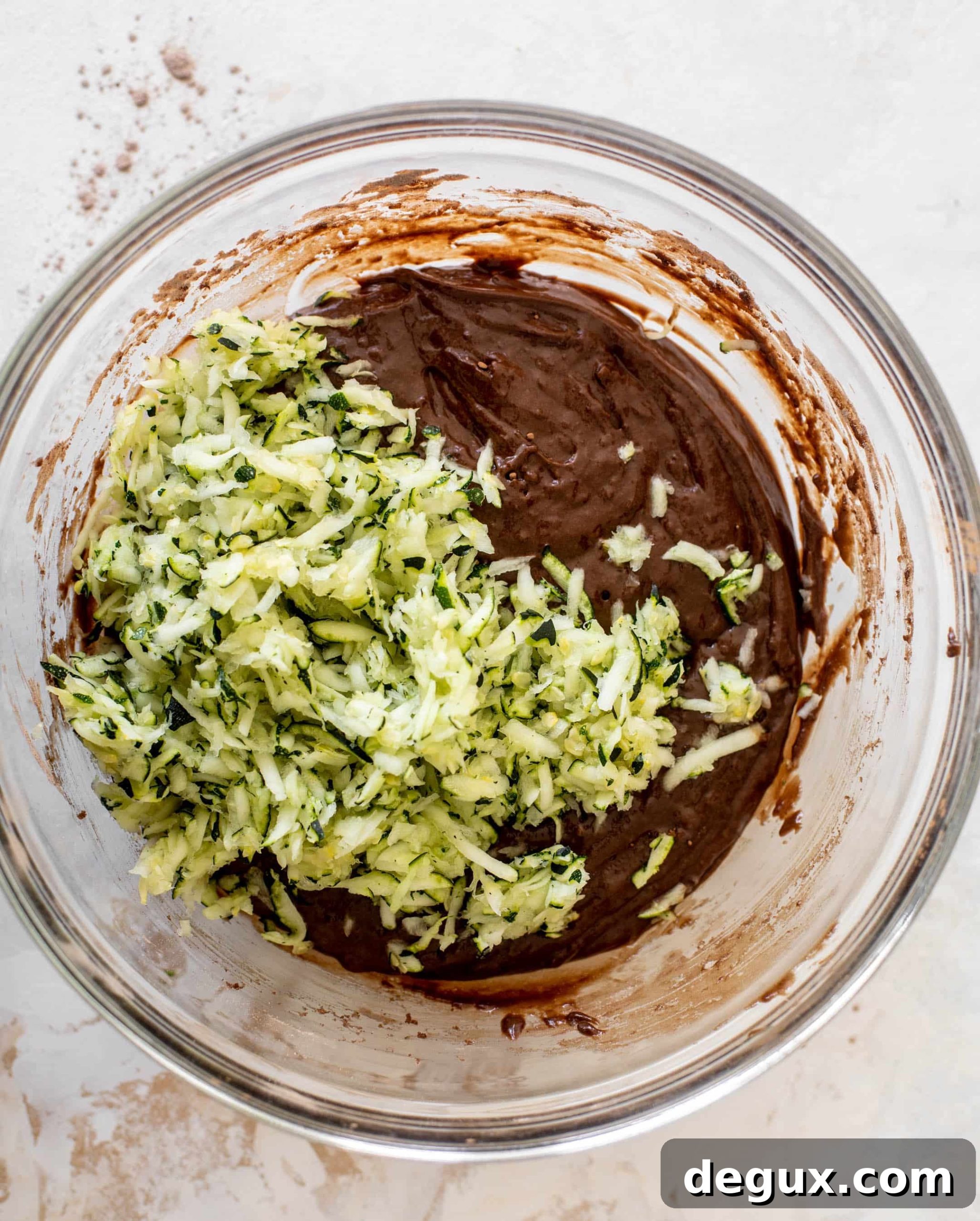 double chocolate zucchini muffins
