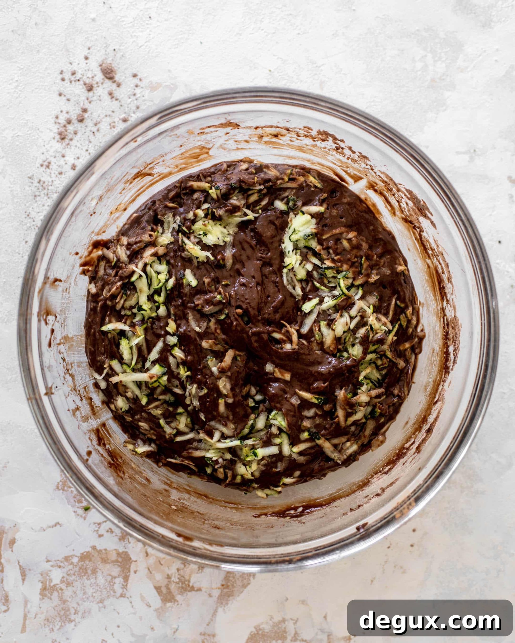 double chocolate zucchini muffins