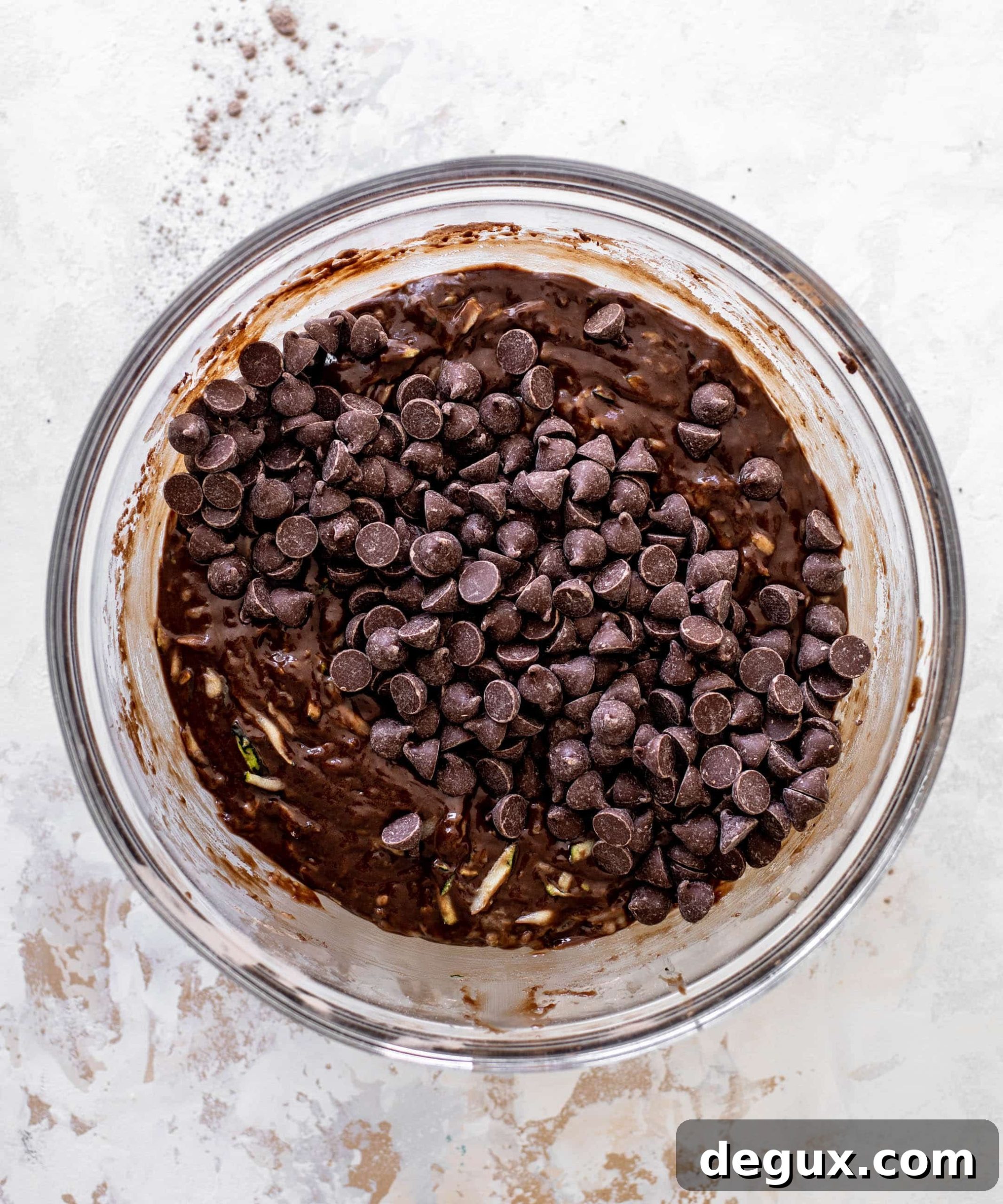 double chocolate zucchini muffins