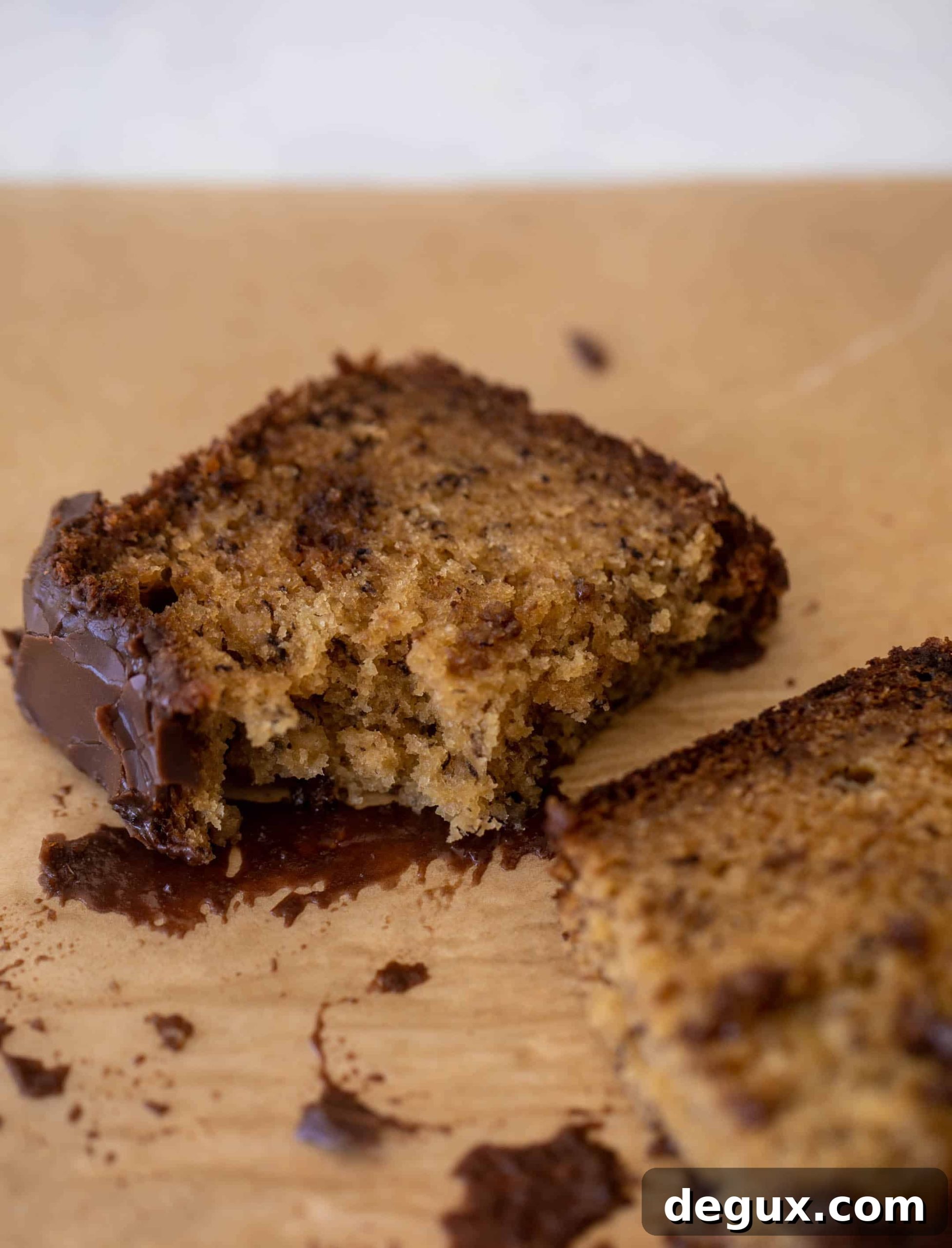 Chocolate-Glazed Banana Bread Recipe with Moist Texture 11 chocolate glazed banana bread