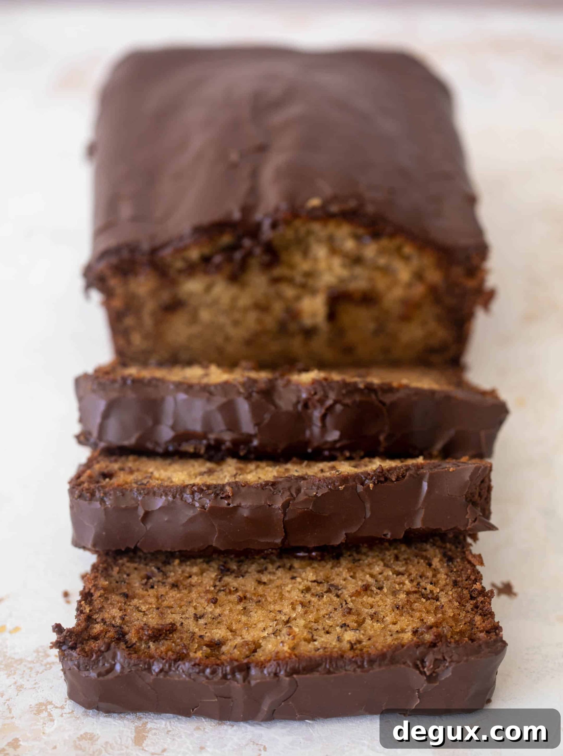Chocolate-Glazed Banana Bread Recipe with Moist Texture 13 chocolate glazed banana bread