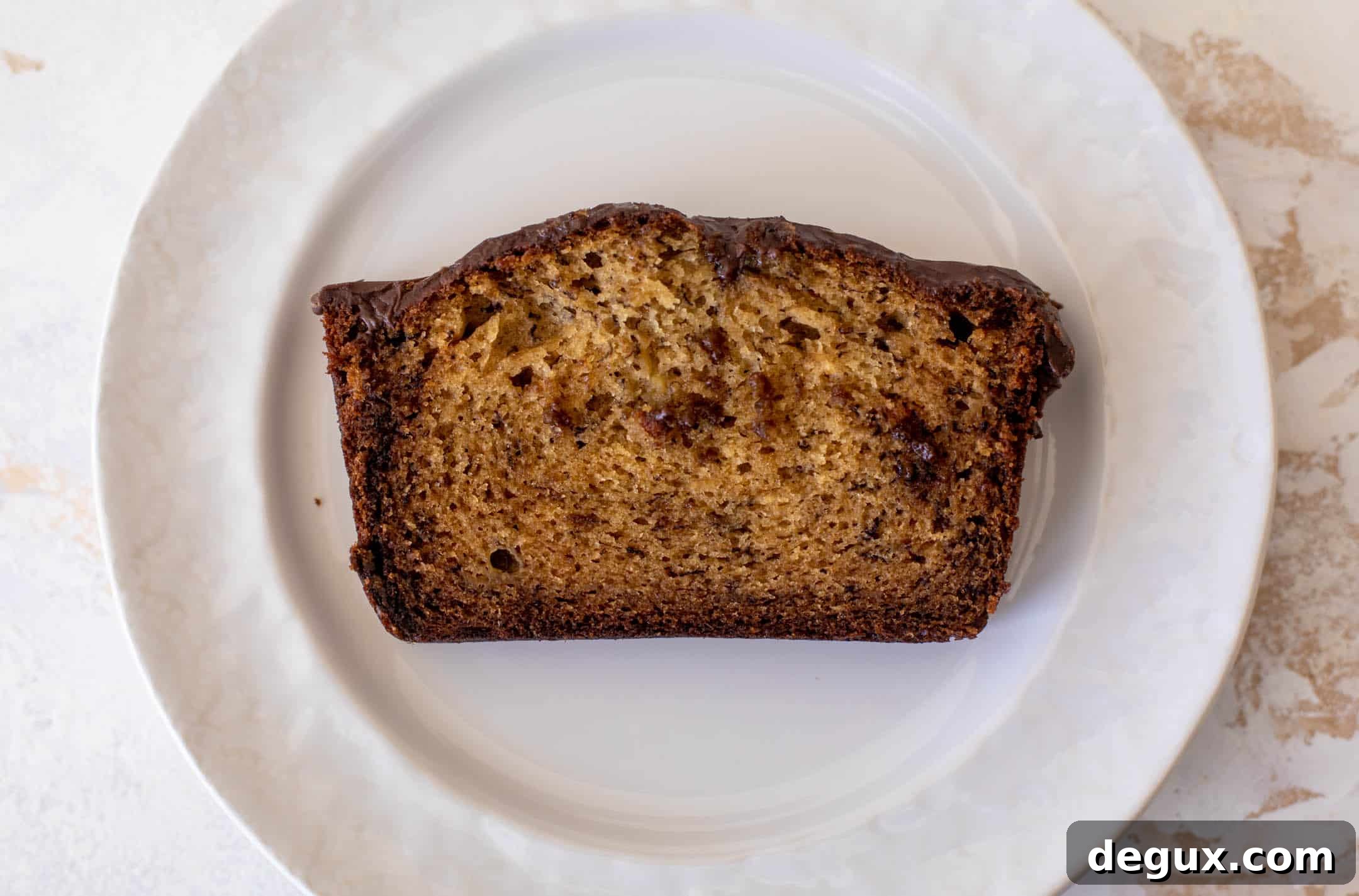 Chocolate-Glazed Banana Bread Recipe with Moist Texture 10 chocolate glazed banana bread