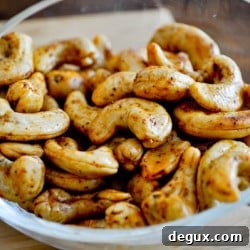 Bowl of smoky cashews