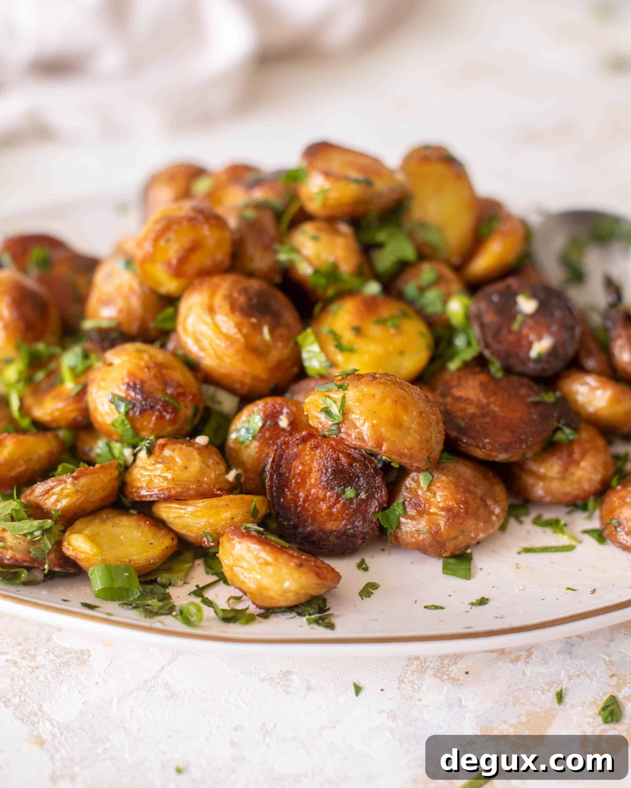Herby Garlic-Crisped Potatoes with Mixed Fresh Herbs 11 best crispy roasted potatoes with herbs