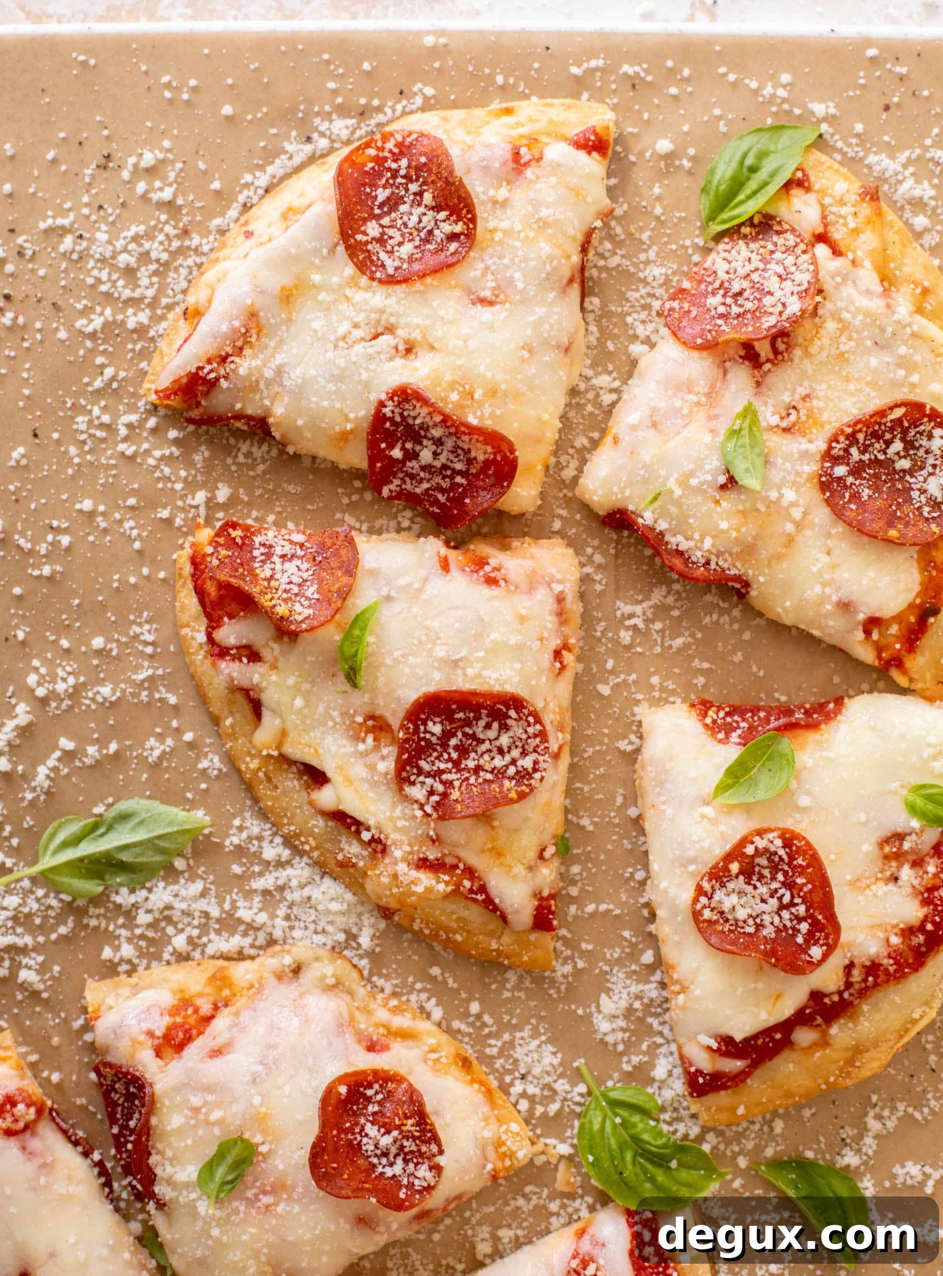 baked pizza chicken quesadillas