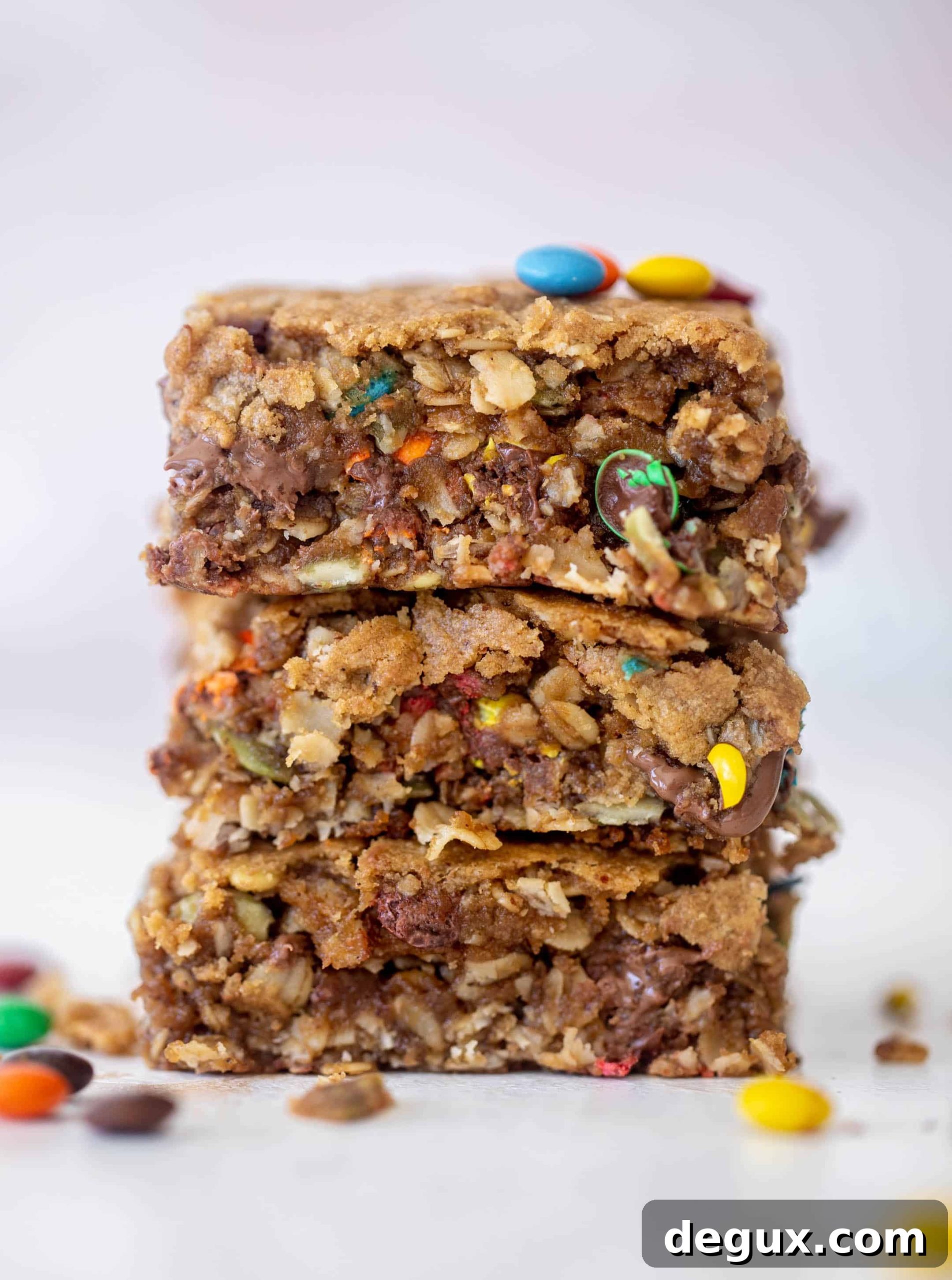 Autumn Monster Cookie Bars Recipe — Soft Spiced Candy Cookie Bars 2 autumn monster cookie bars