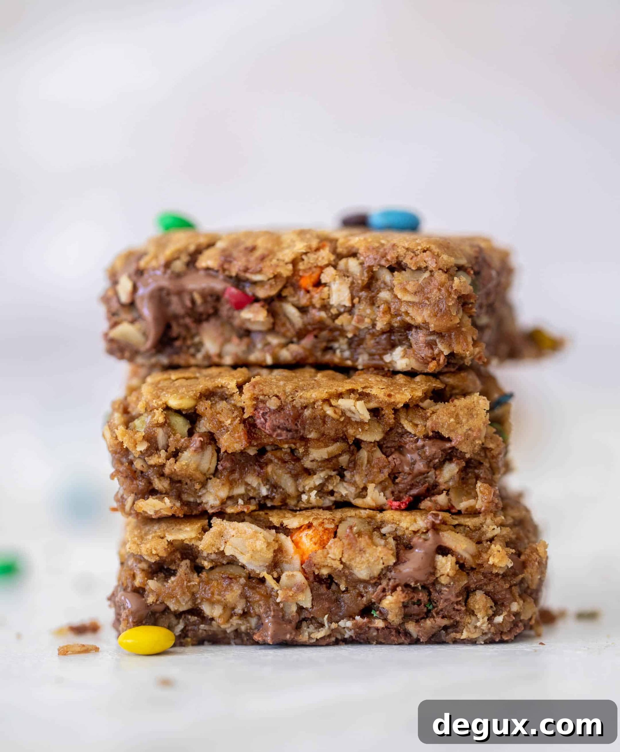 Autumn Monster Cookie Bars Recipe — Soft Spiced Candy Cookie Bars 11 autumn monster cookie bars
