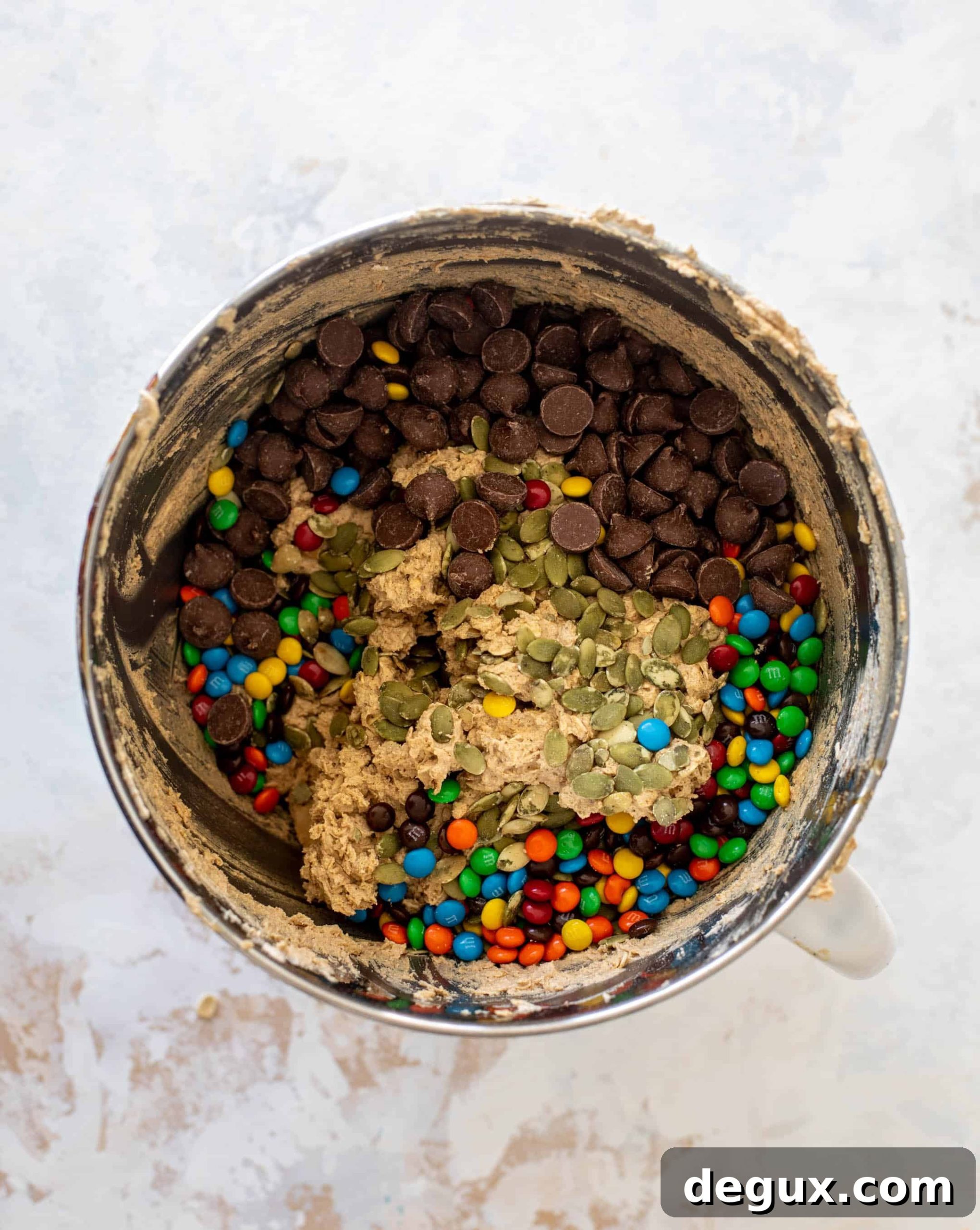 Autumn Monster Cookie Bars Recipe — Soft Spiced Candy Cookie Bars 4 autumn monster cookie bars