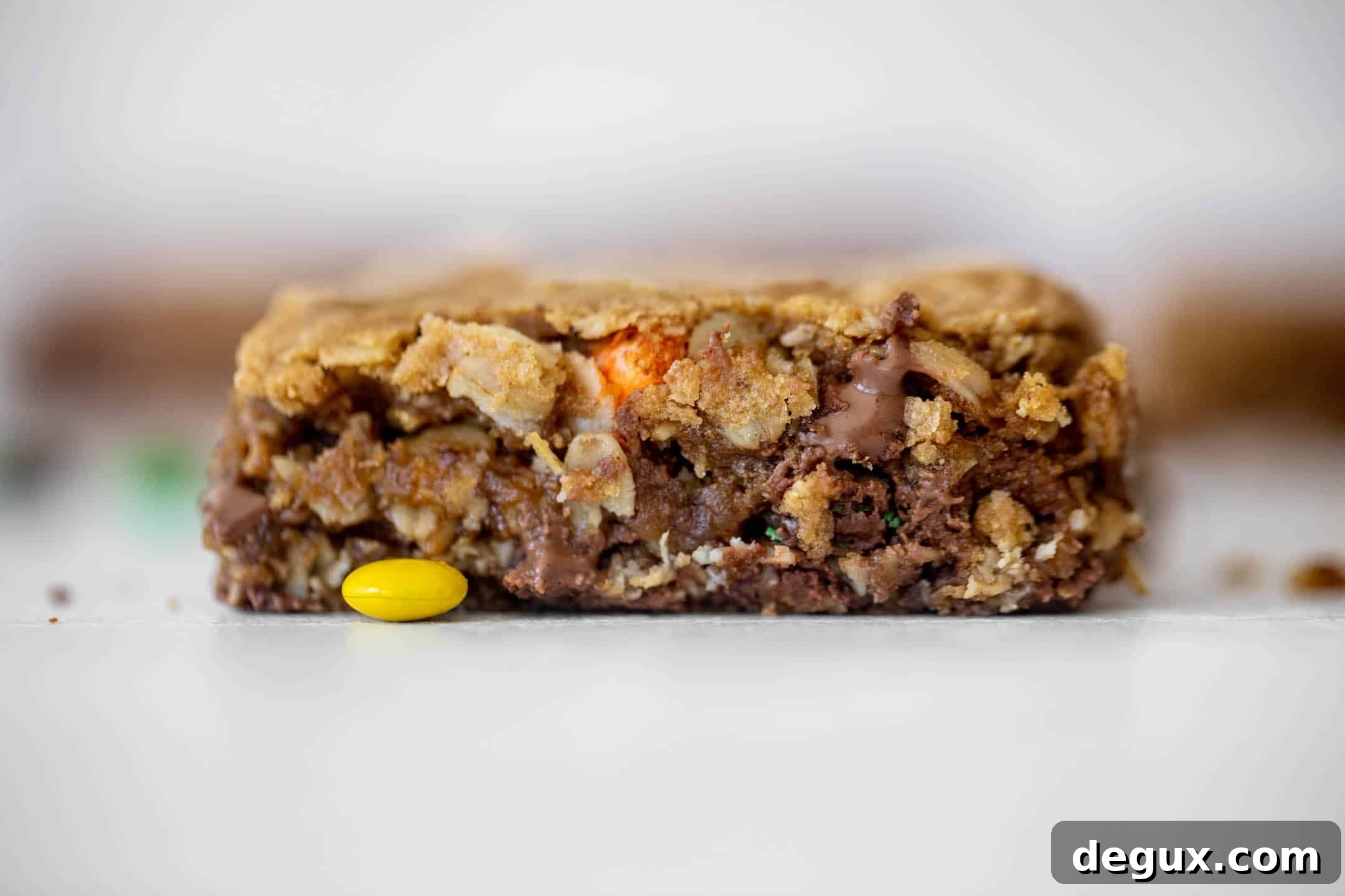 Autumn Monster Cookie Bars Recipe — Soft Spiced Candy Cookie Bars 9 autumn monster cookie bars