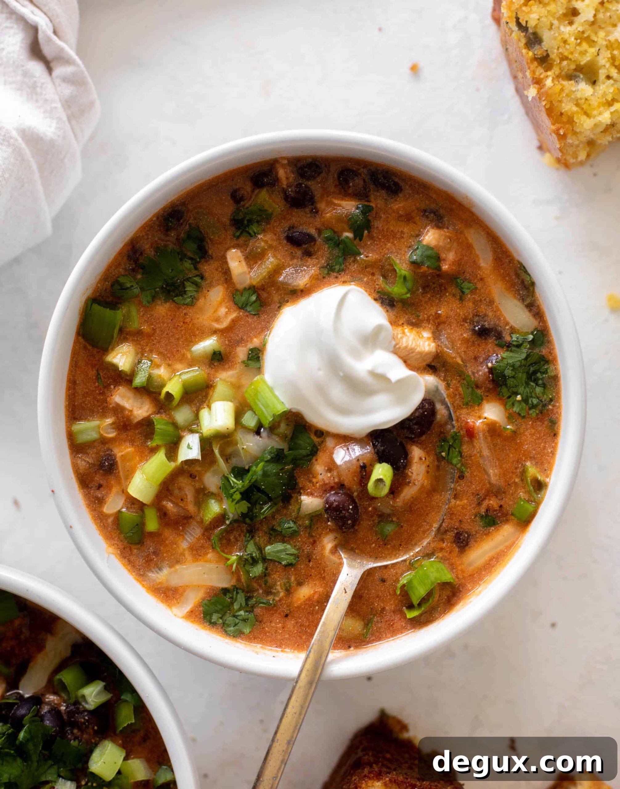 black bean chicken chili