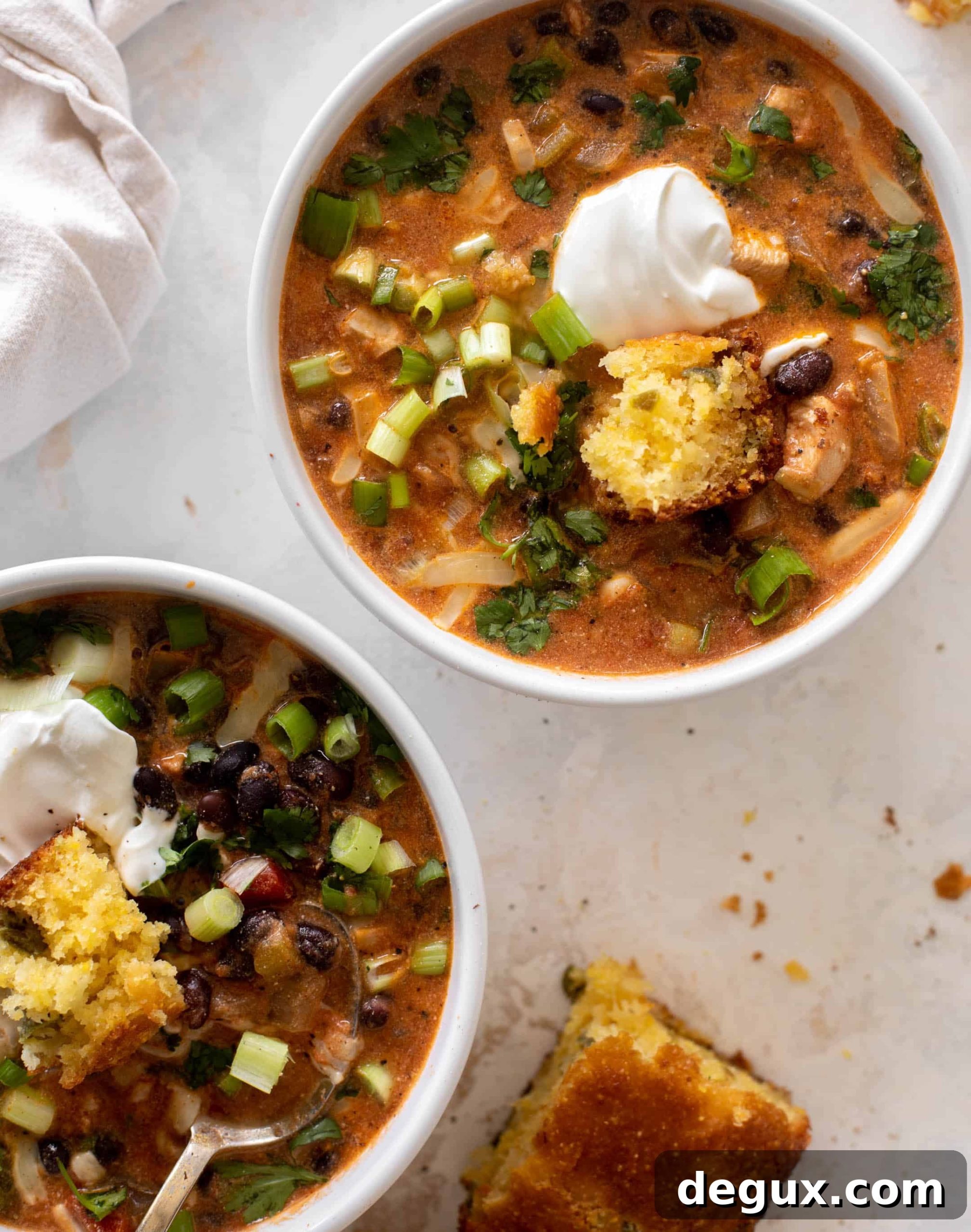 black bean chicken chili