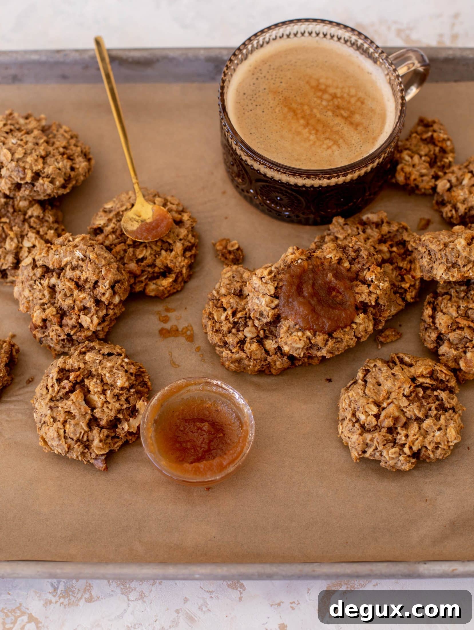 Apple Oatmeal Breakfast Cookies Recipe with Cinnamon & Raisins 9 apple butter oatmeal breakfast cookies