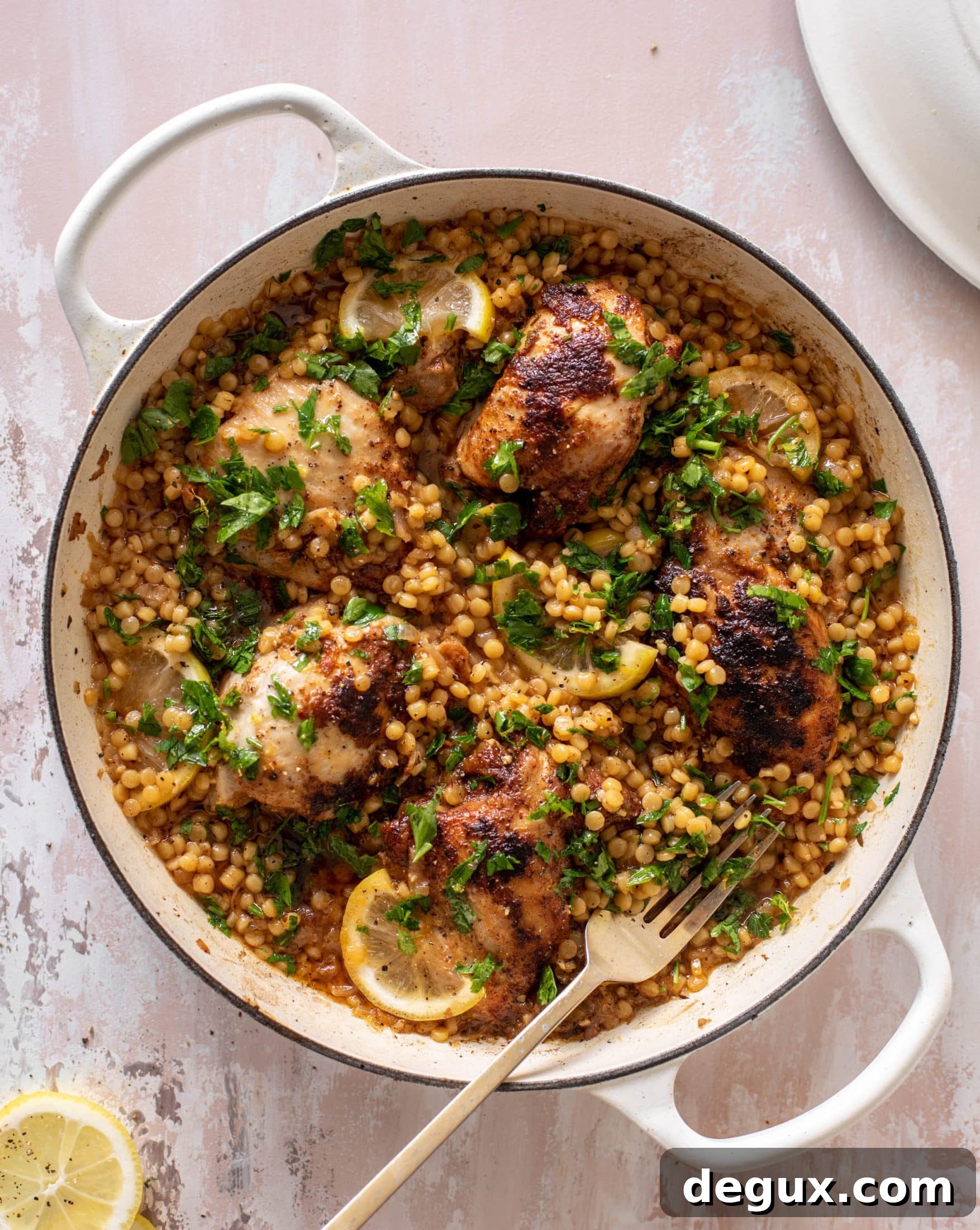 one pot lemon chicken couscous