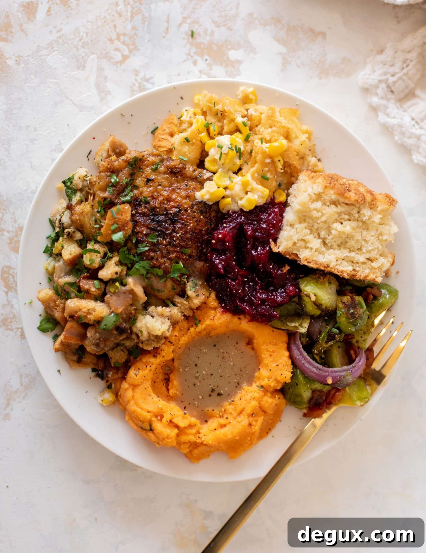 thanksgiving chicken and stuffing
