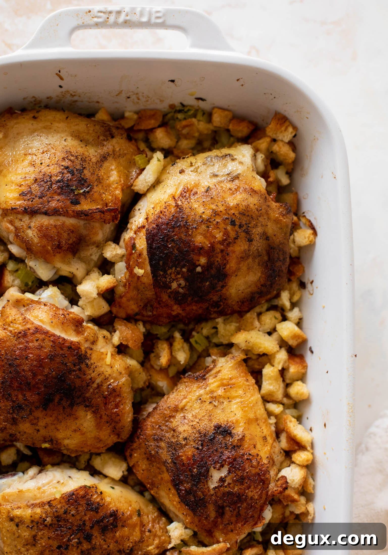 thanksgiving chicken and stuffing