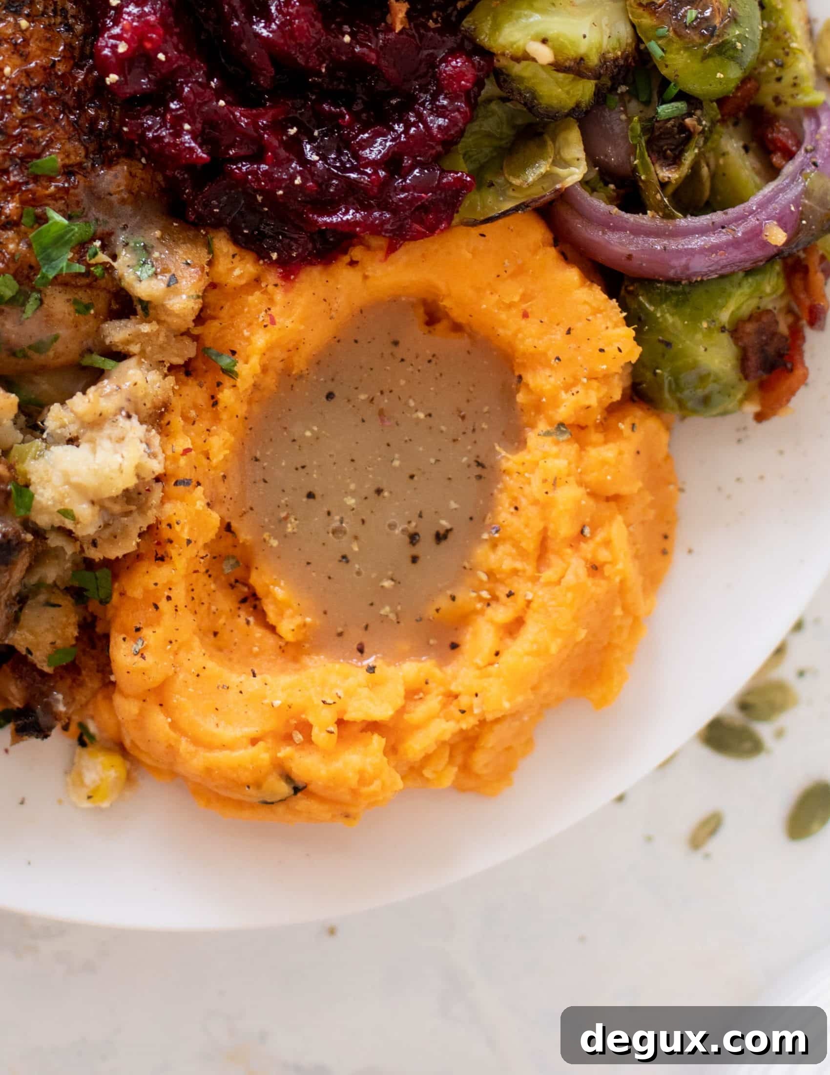 Brown Butter Herb Mashed Sweet Potatoes Recipe 3 brown butter herb mashed sweet potatoes