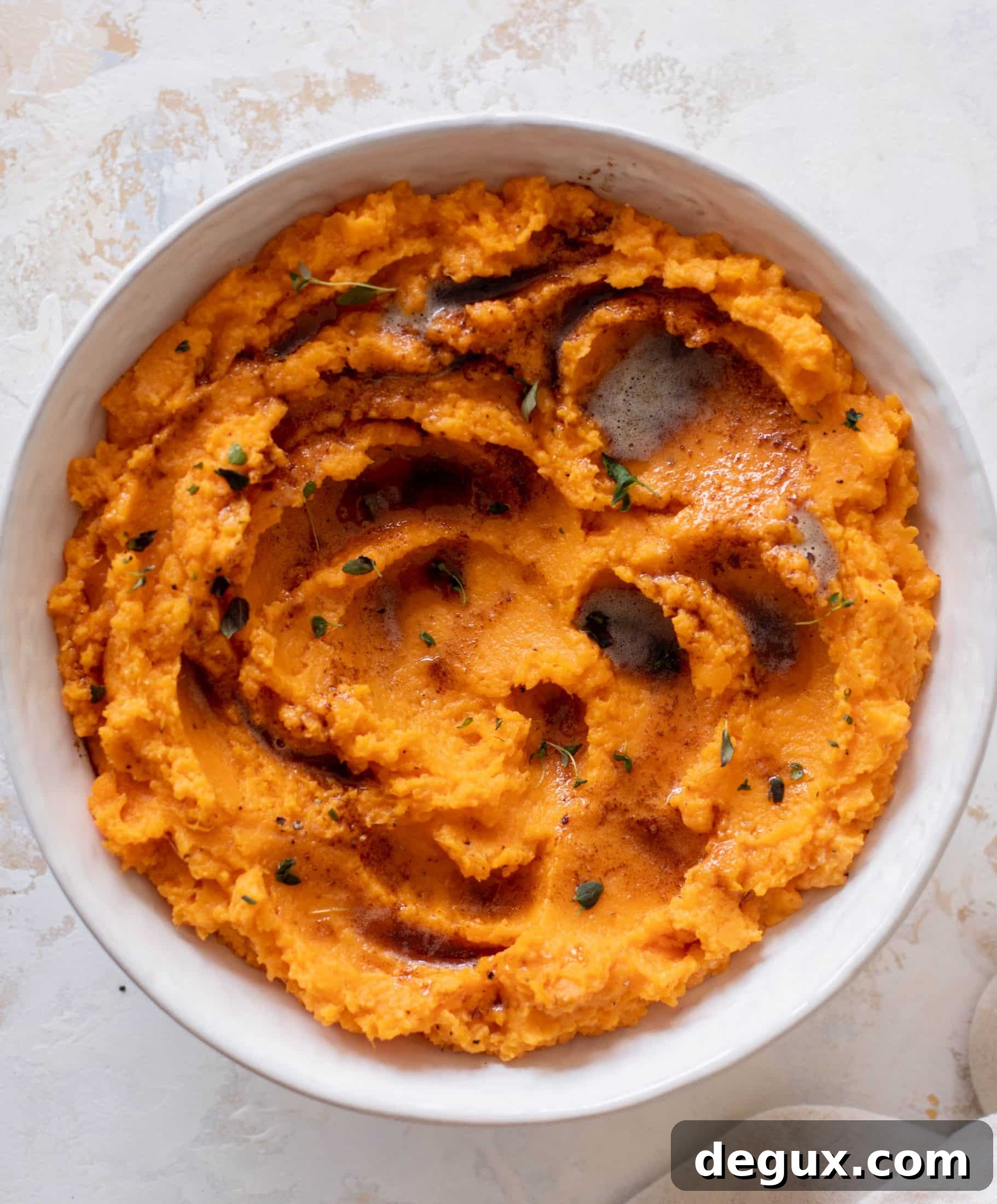 Brown Butter Herb Mashed Sweet Potatoes Recipe 9 brown butter herb mashed sweet potatoes