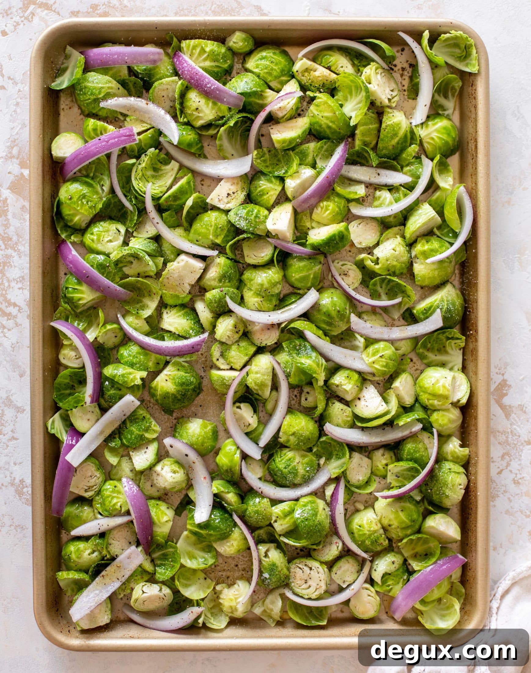 roasted brussels sprouts with hot bacon vinaigrette