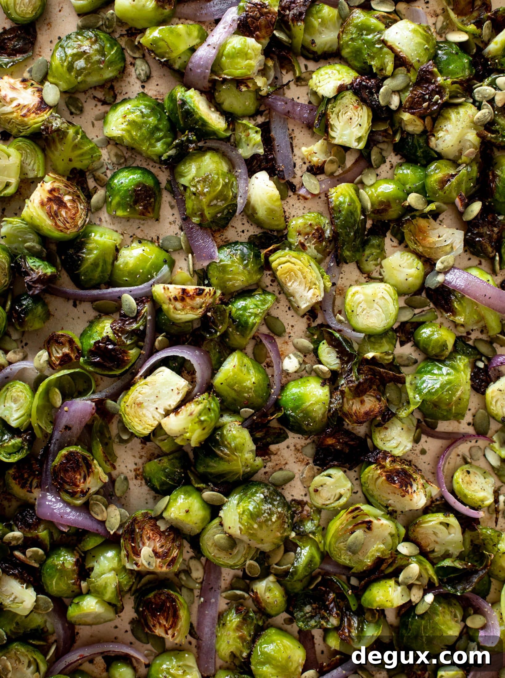 roasted brussels sprouts with hot bacon vinaigrette