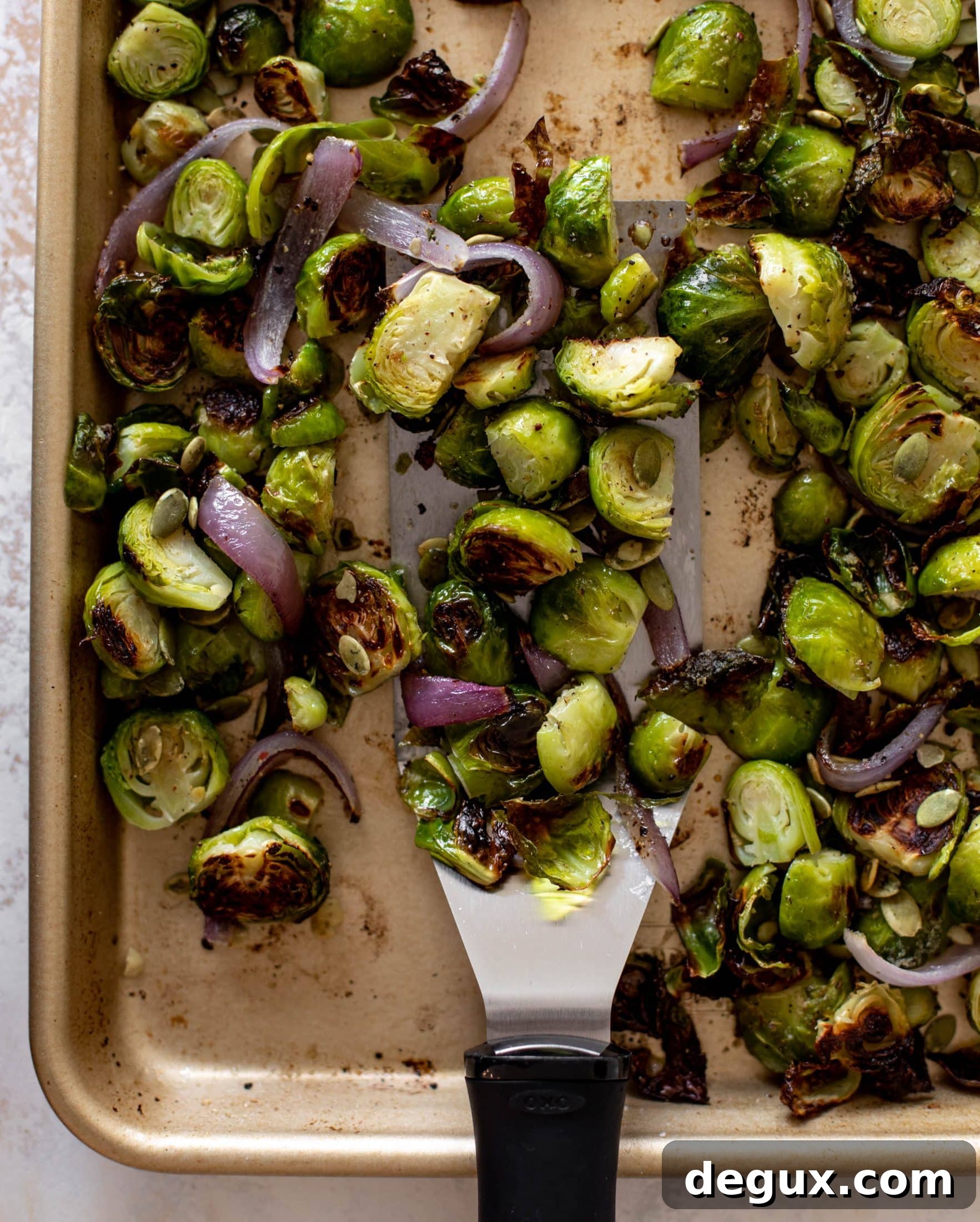 roasted brussels sprouts with hot bacon vinaigrette