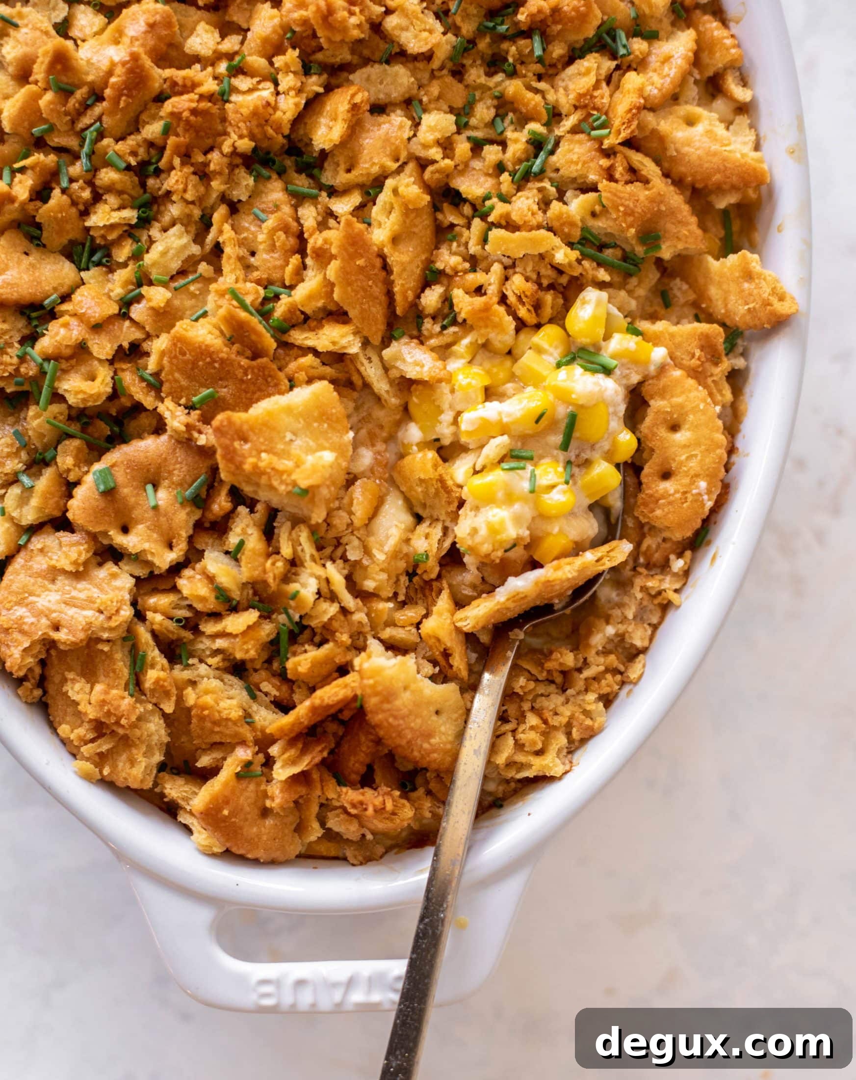 scalloped corn with ritz cracker crunchies