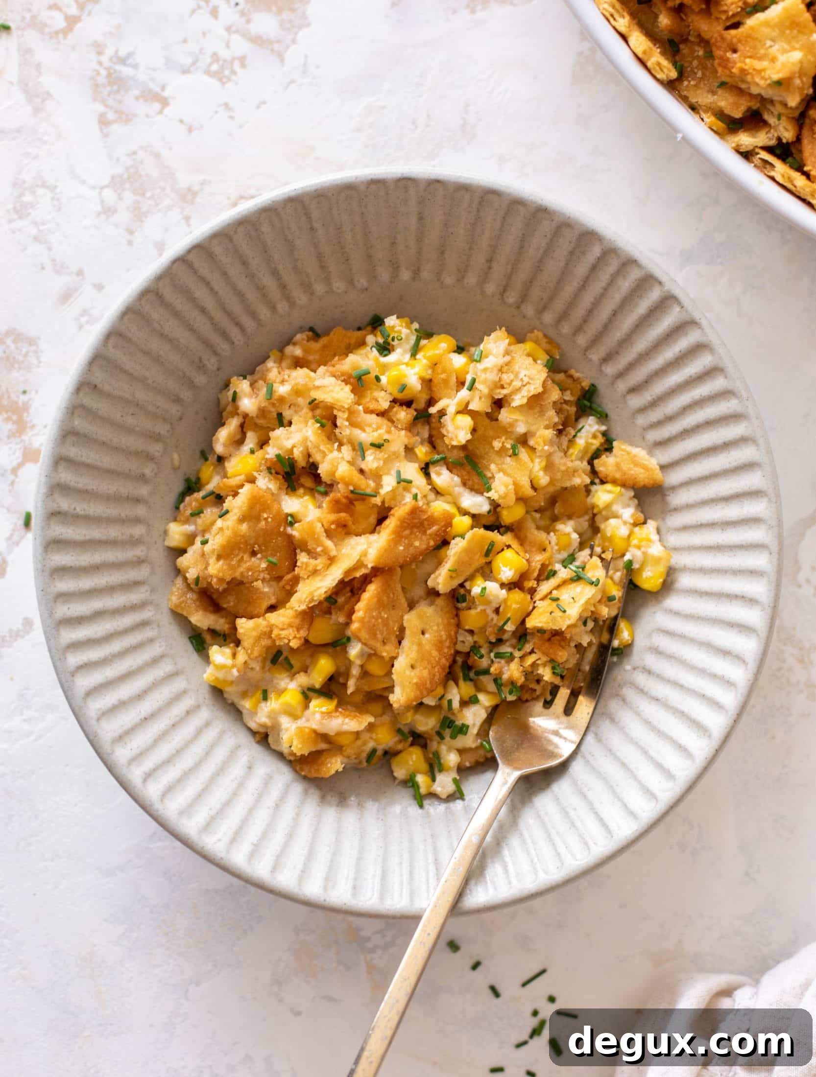 scalloped corn with ritz cracker crunchies