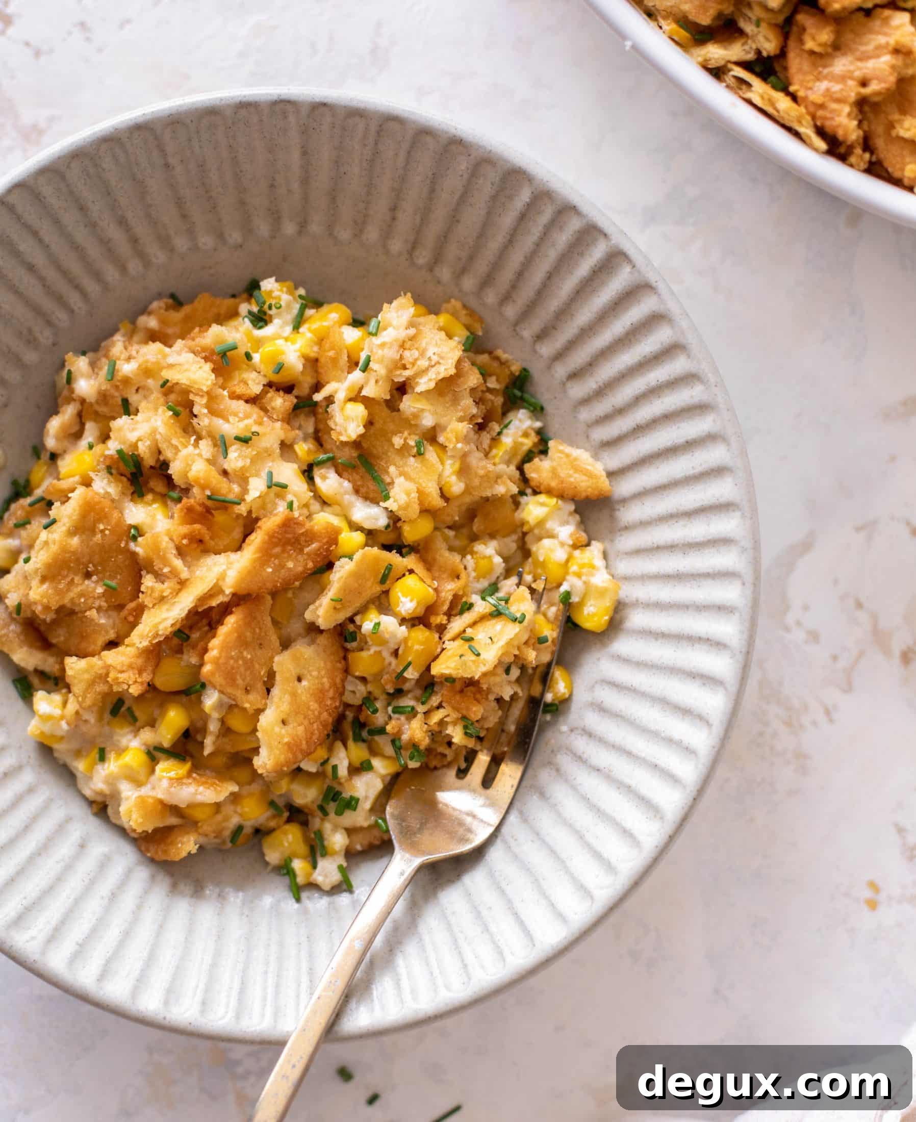 scalloped corn with ritz cracker crunchies