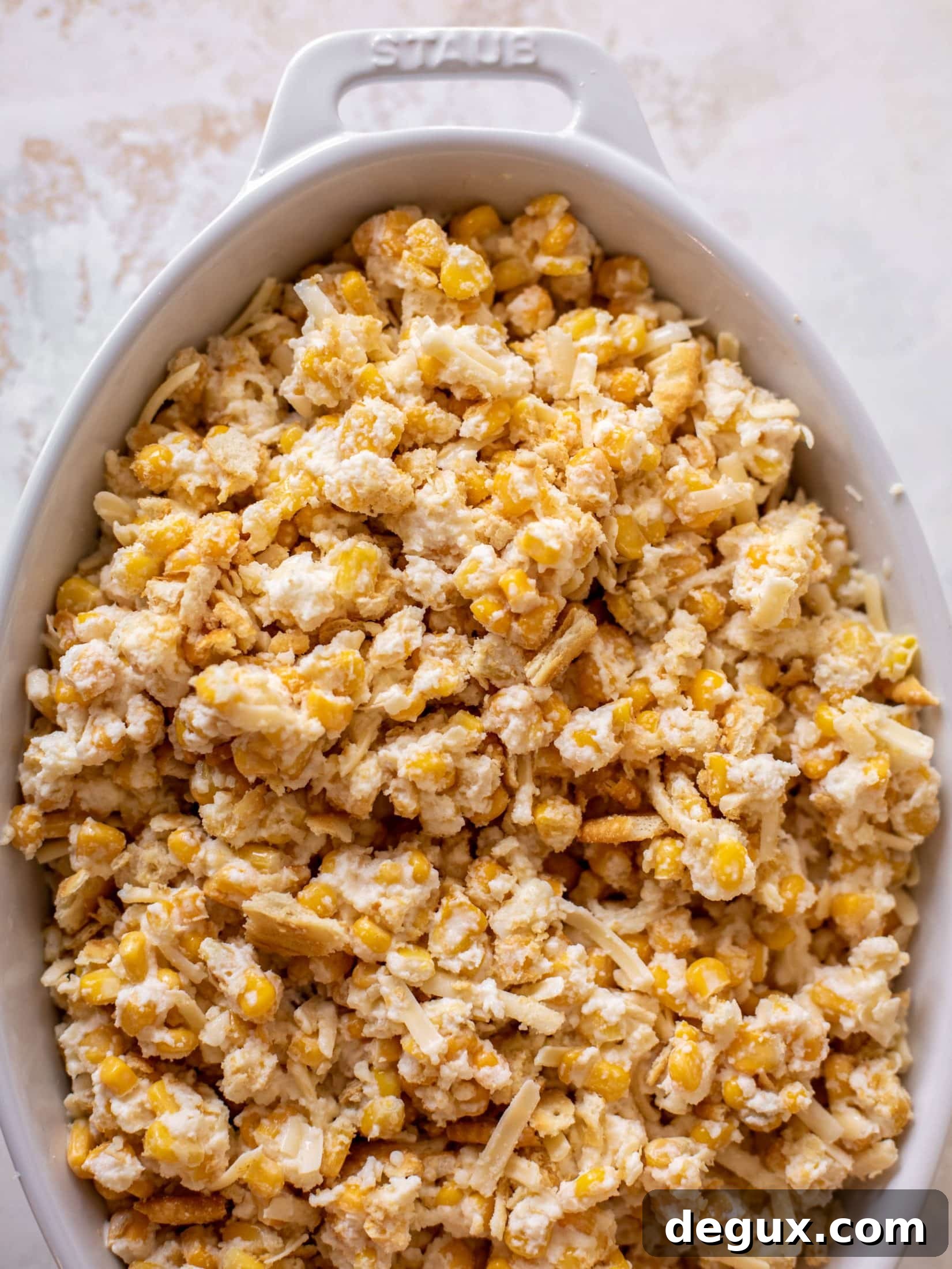 scalloped corn with ritz cracker crunchies