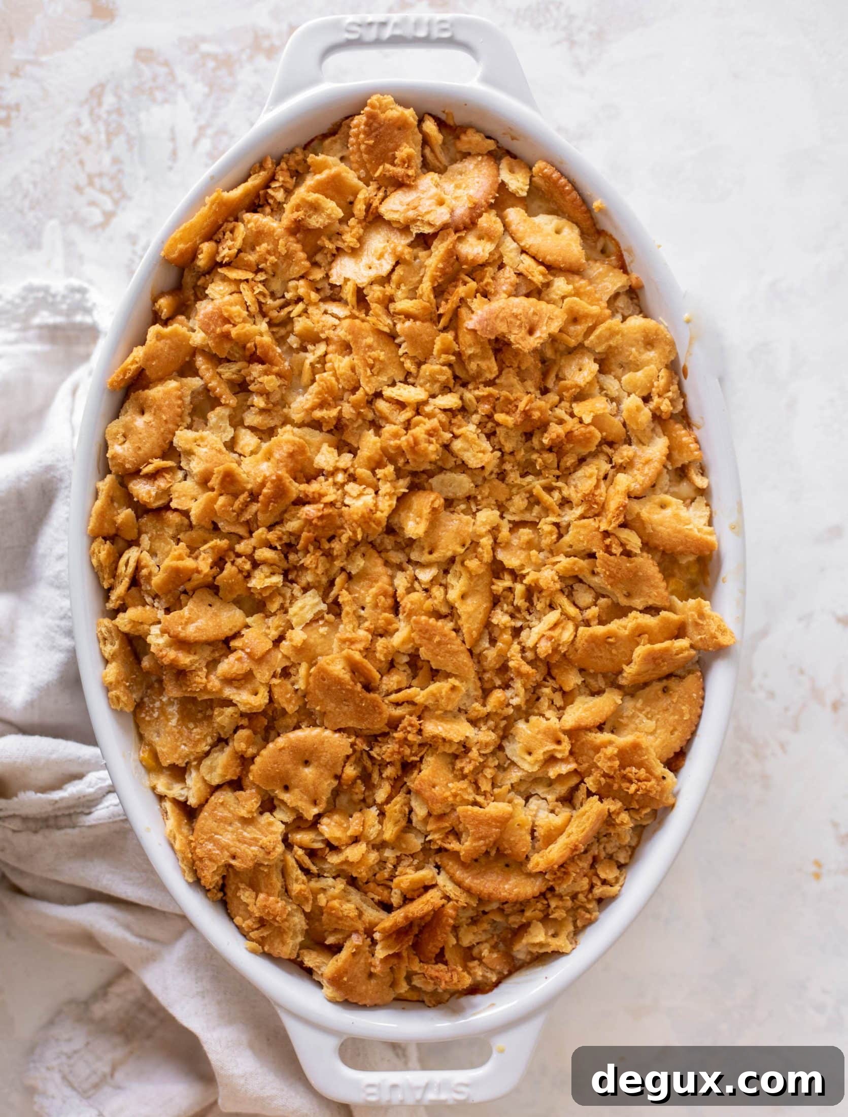 scalloped corn with ritz cracker crunchies