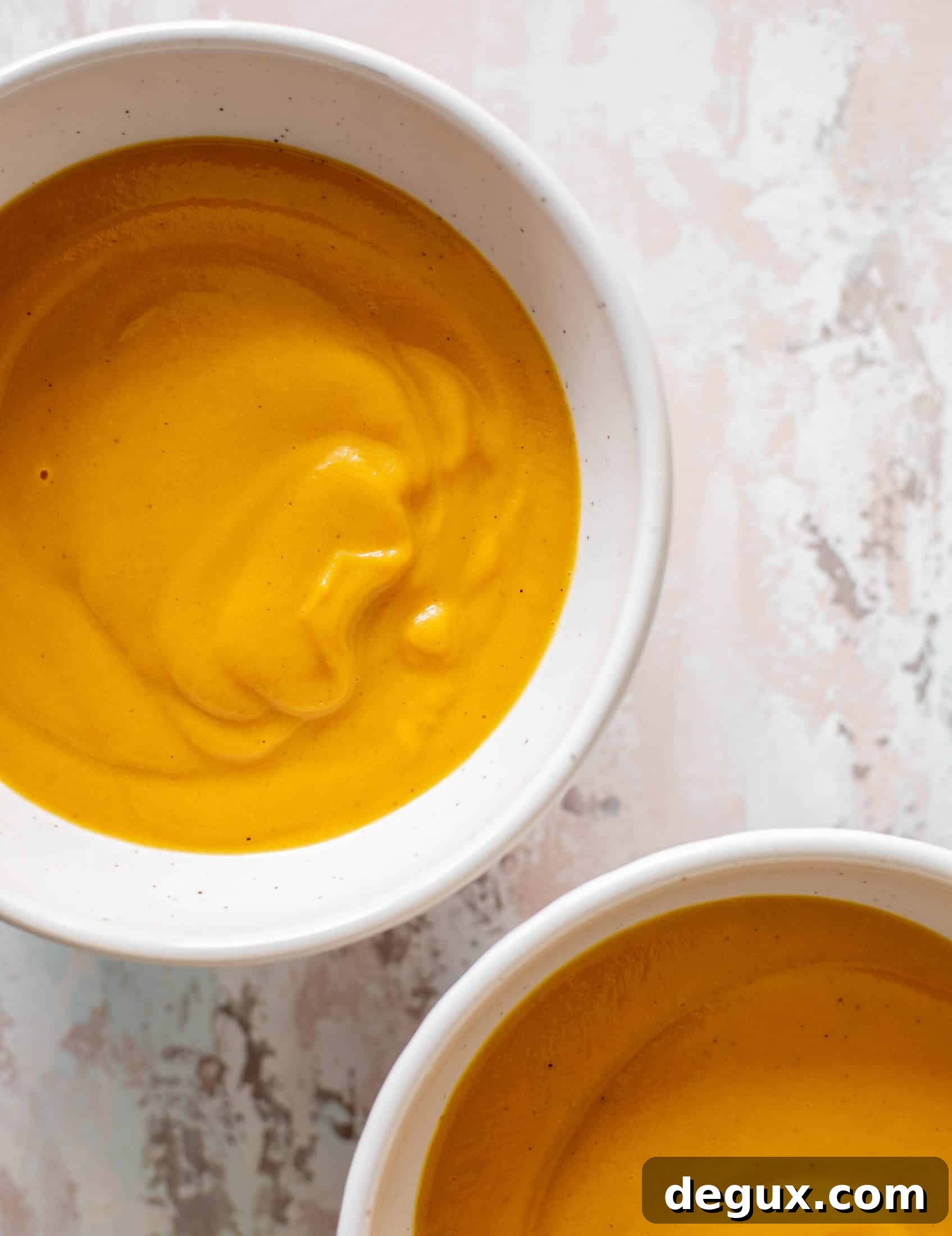 honeynut squash soup with buttered popcorn