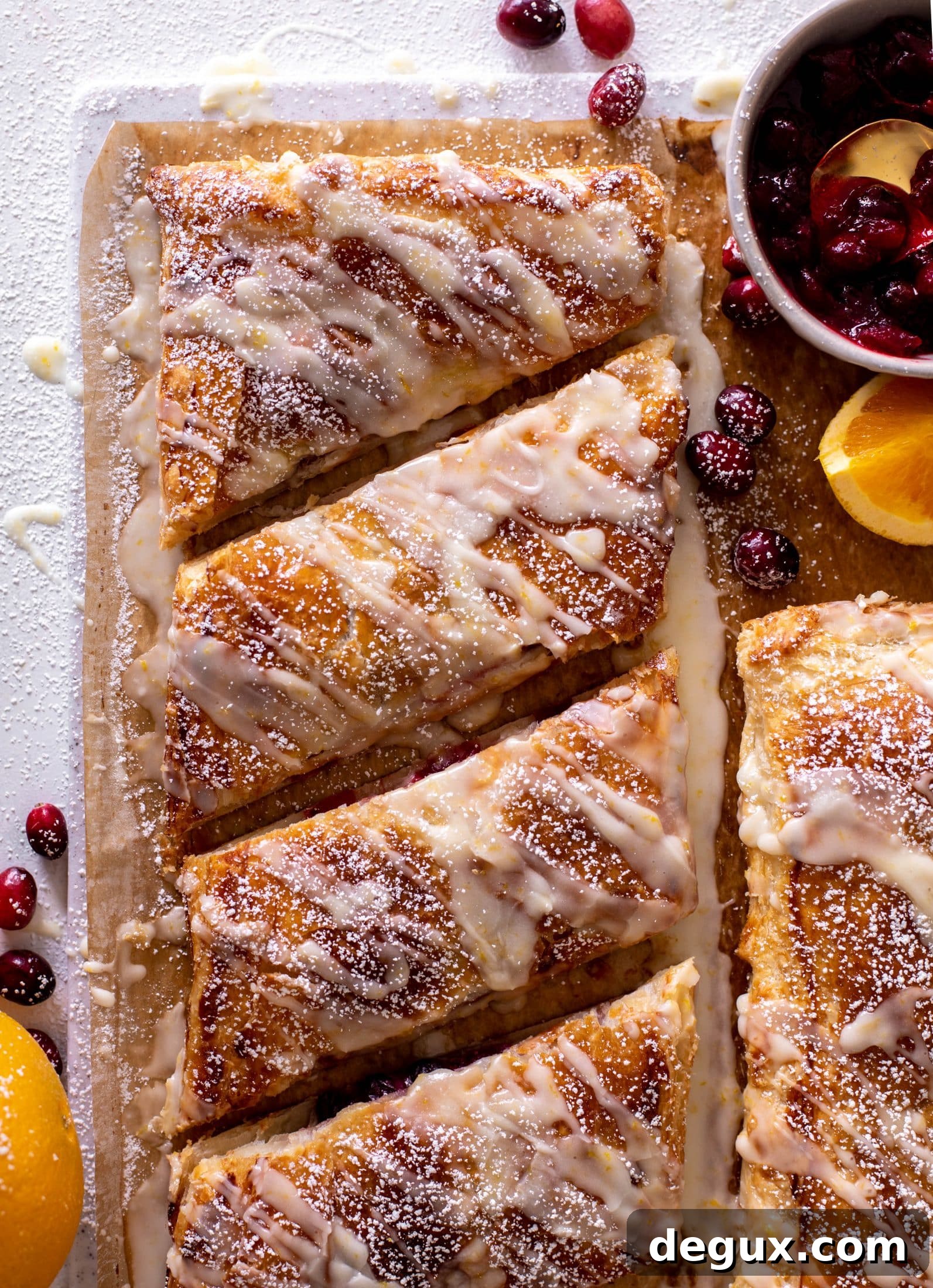 Cranberry Orange Cream Cheese Danish Recipe for Holiday Brunch 2 cranberry orange cheese danish
