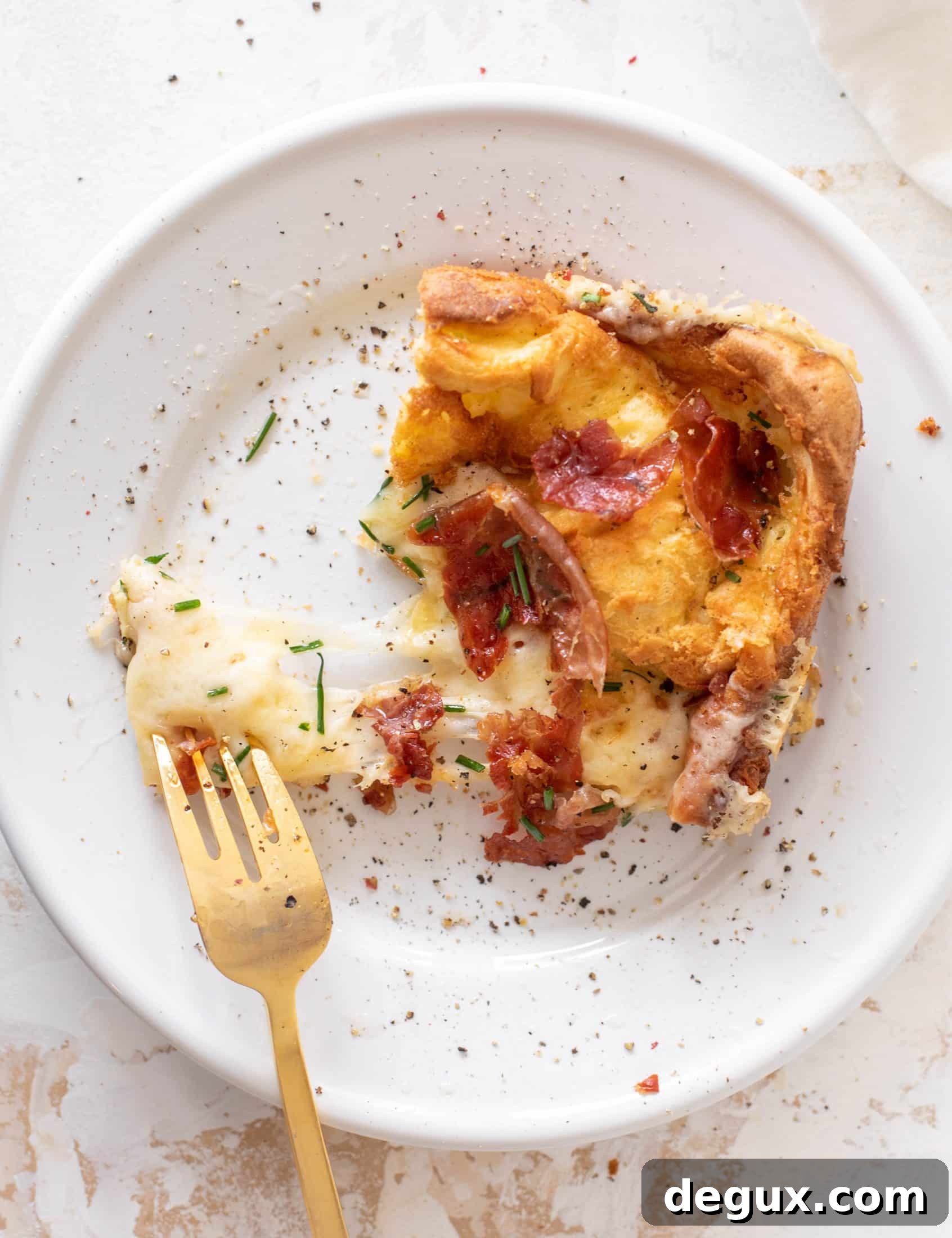 crispy ham and cheese dutch baby