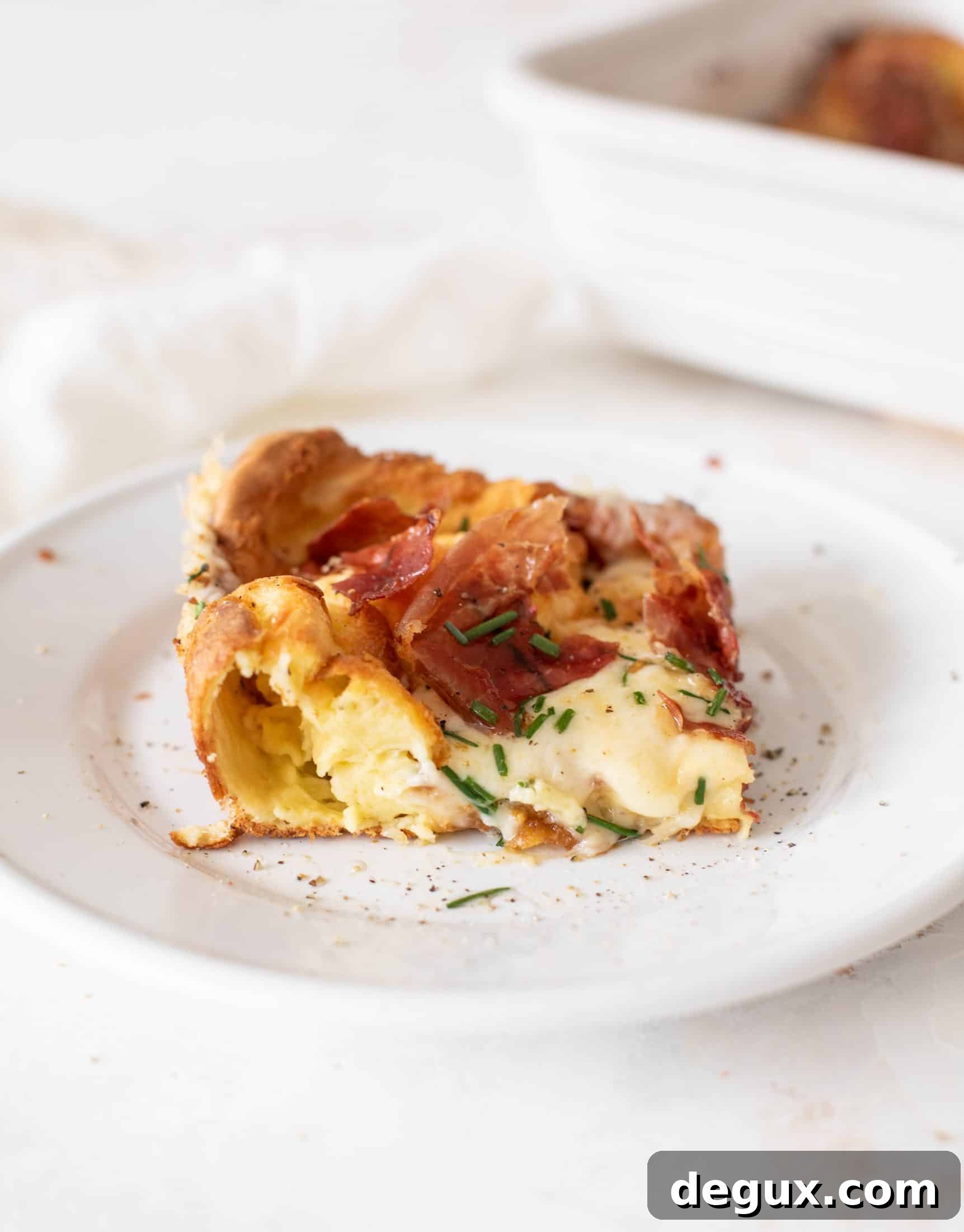 crispy ham and cheese dutch baby