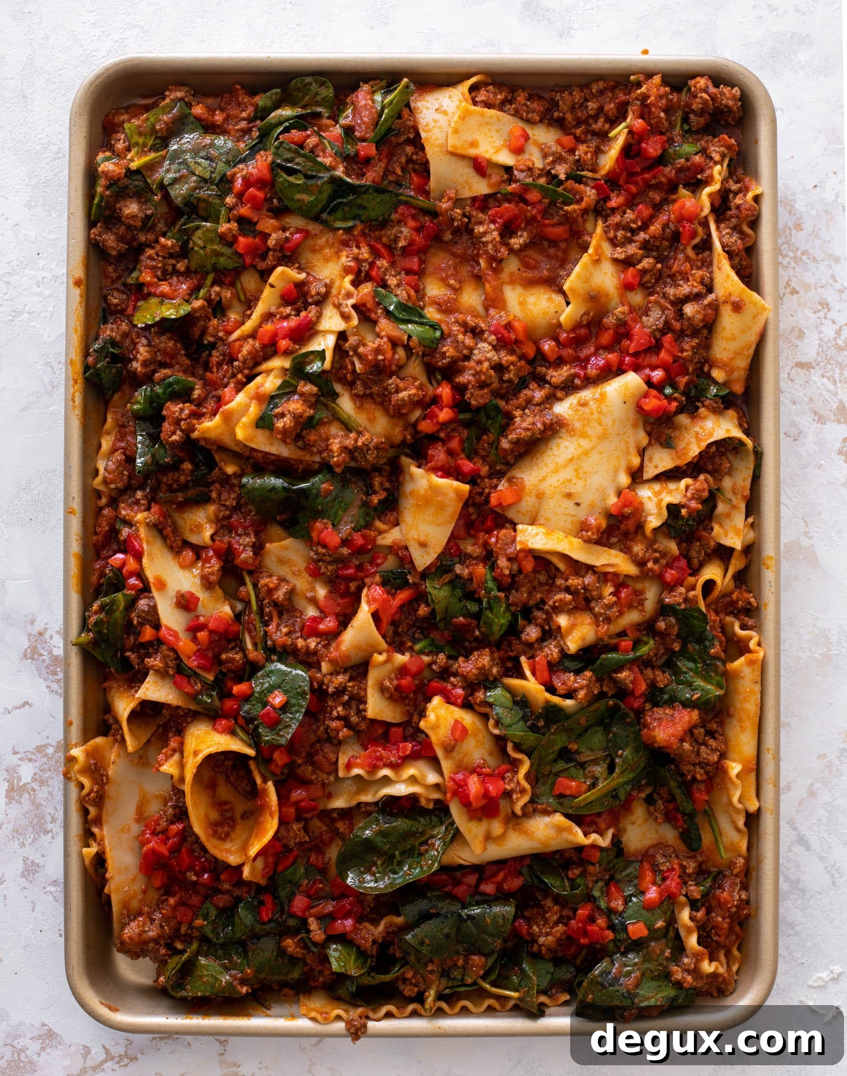 sheet pan lasagna
