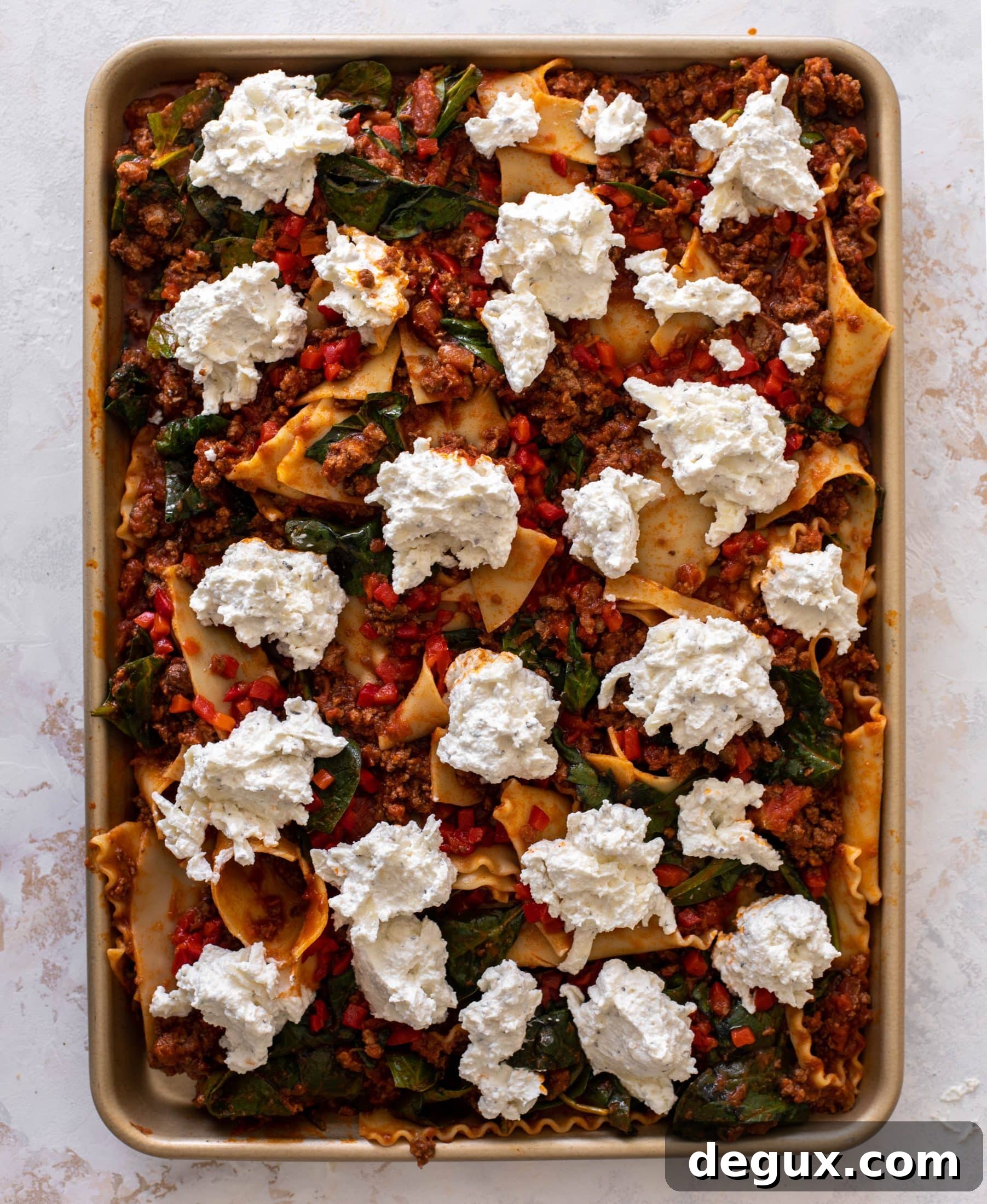 sheet pan lasagna