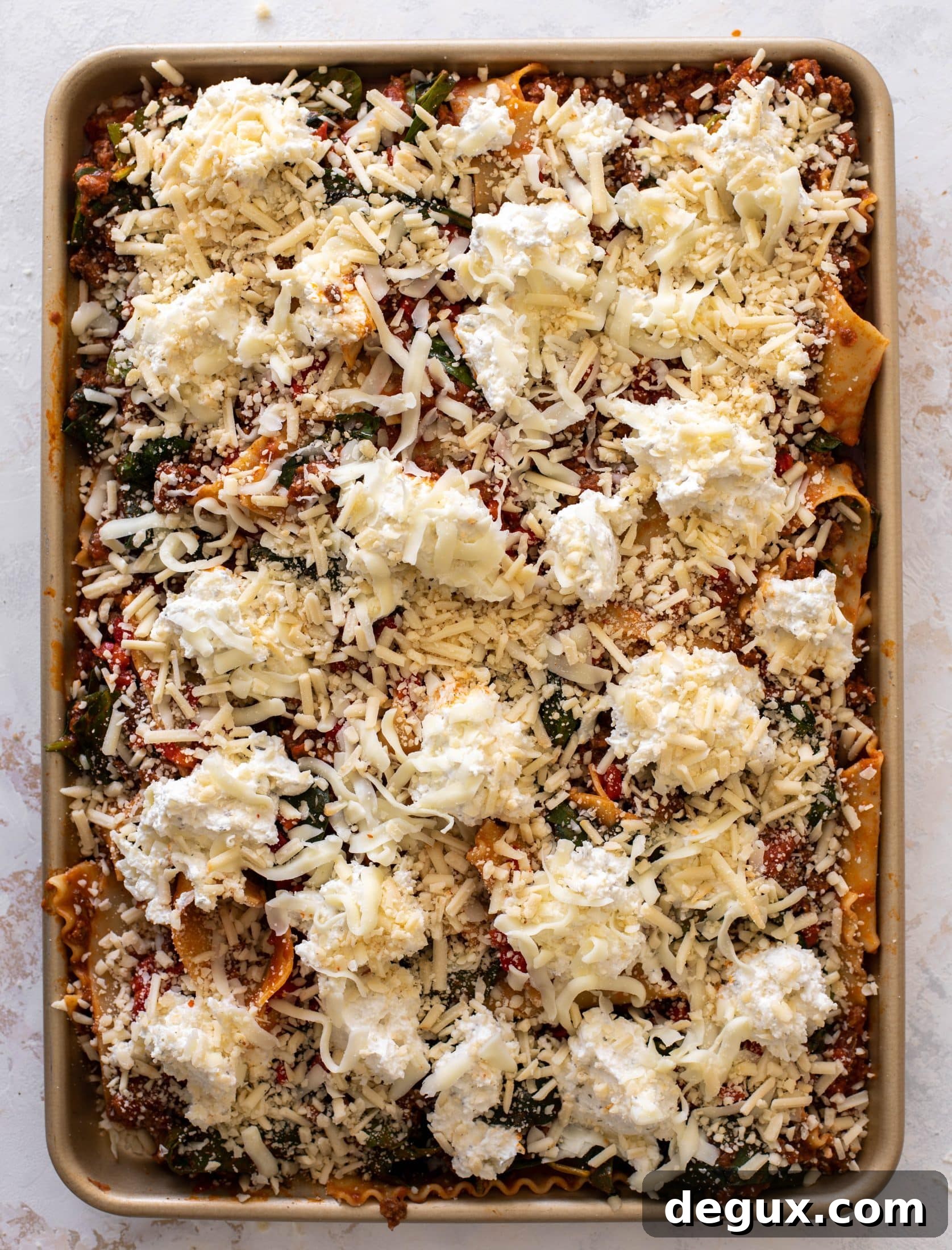 sheet pan lasagna