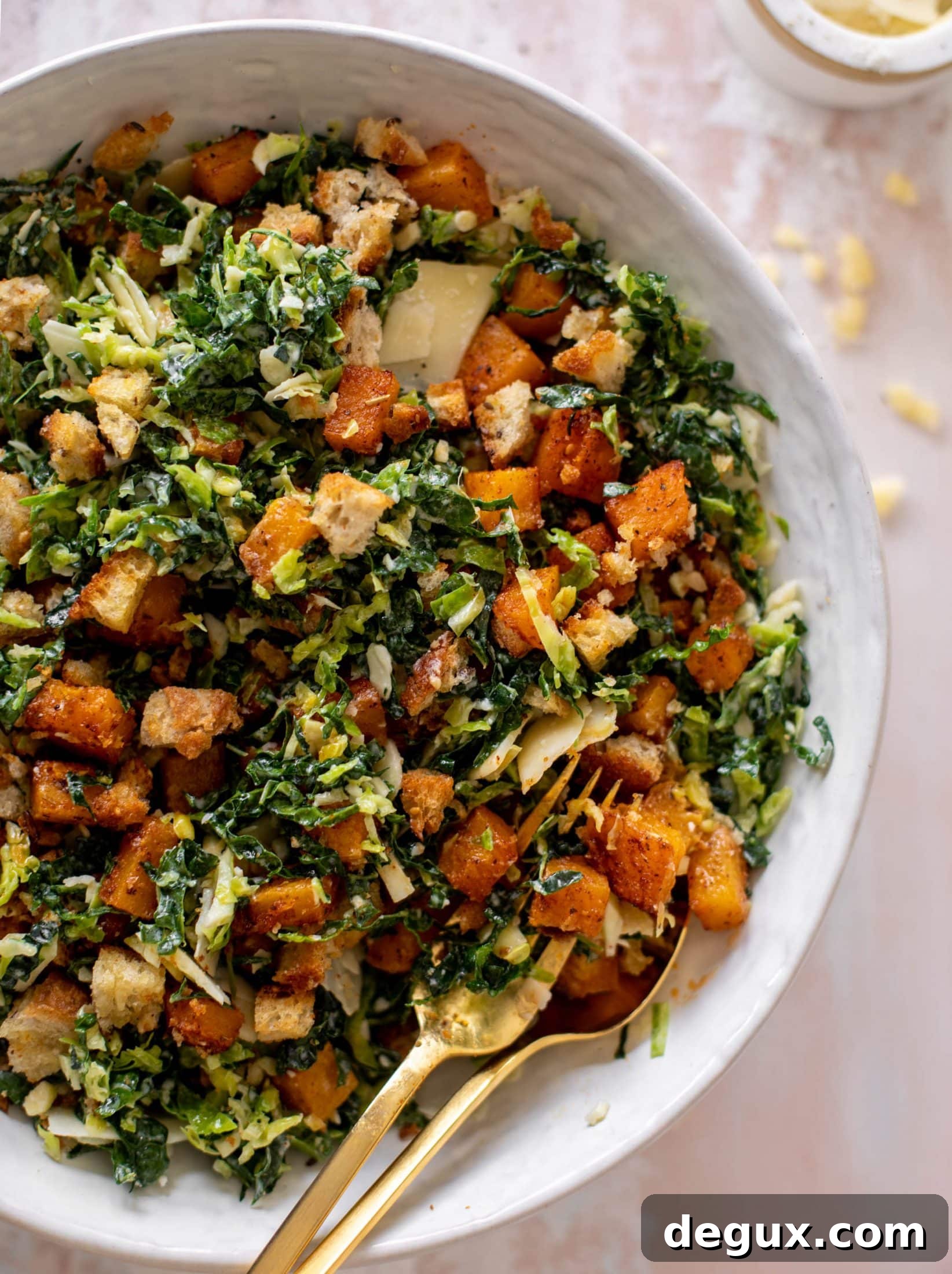 Winter Caesar Salad with Crispy Dijon Breadcrumbs 13 winter Caesar salad